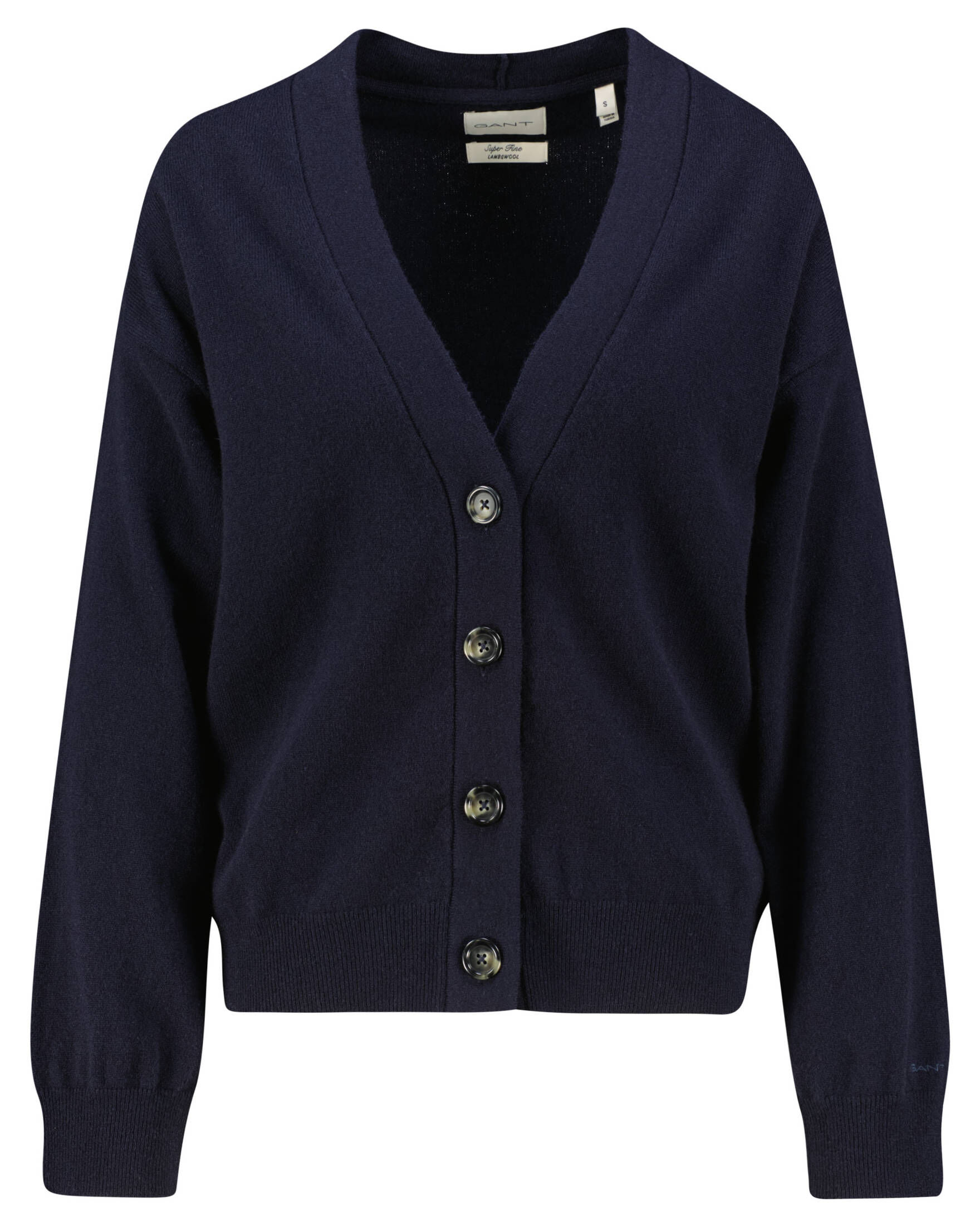 Strick Cardigan Strickjacke Damen Wolle WeiÃƒÂŸ V Neck Gant