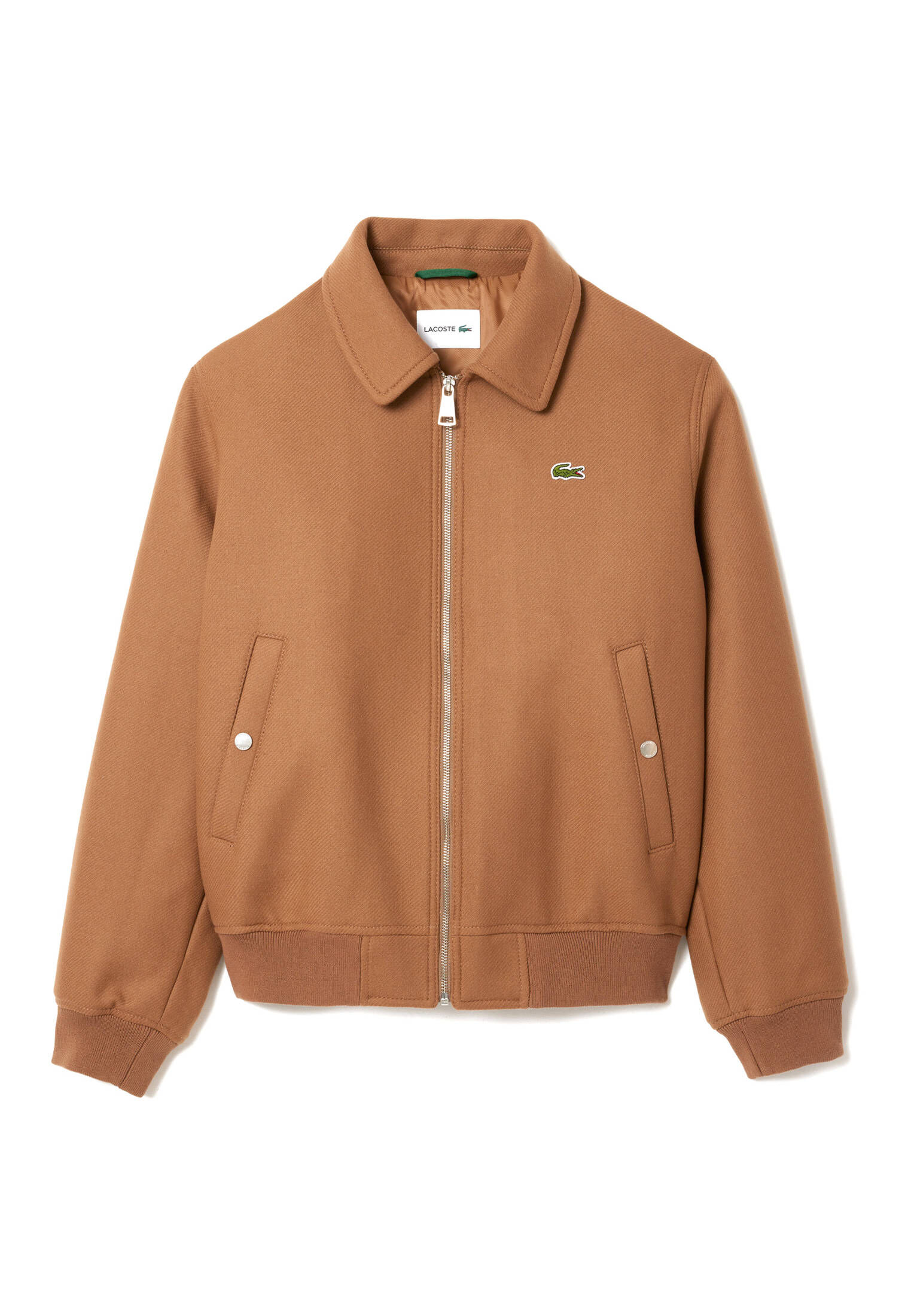 Lacoste Jacke Beige Herren Lacoste Herren Blouson Mit Wolle In