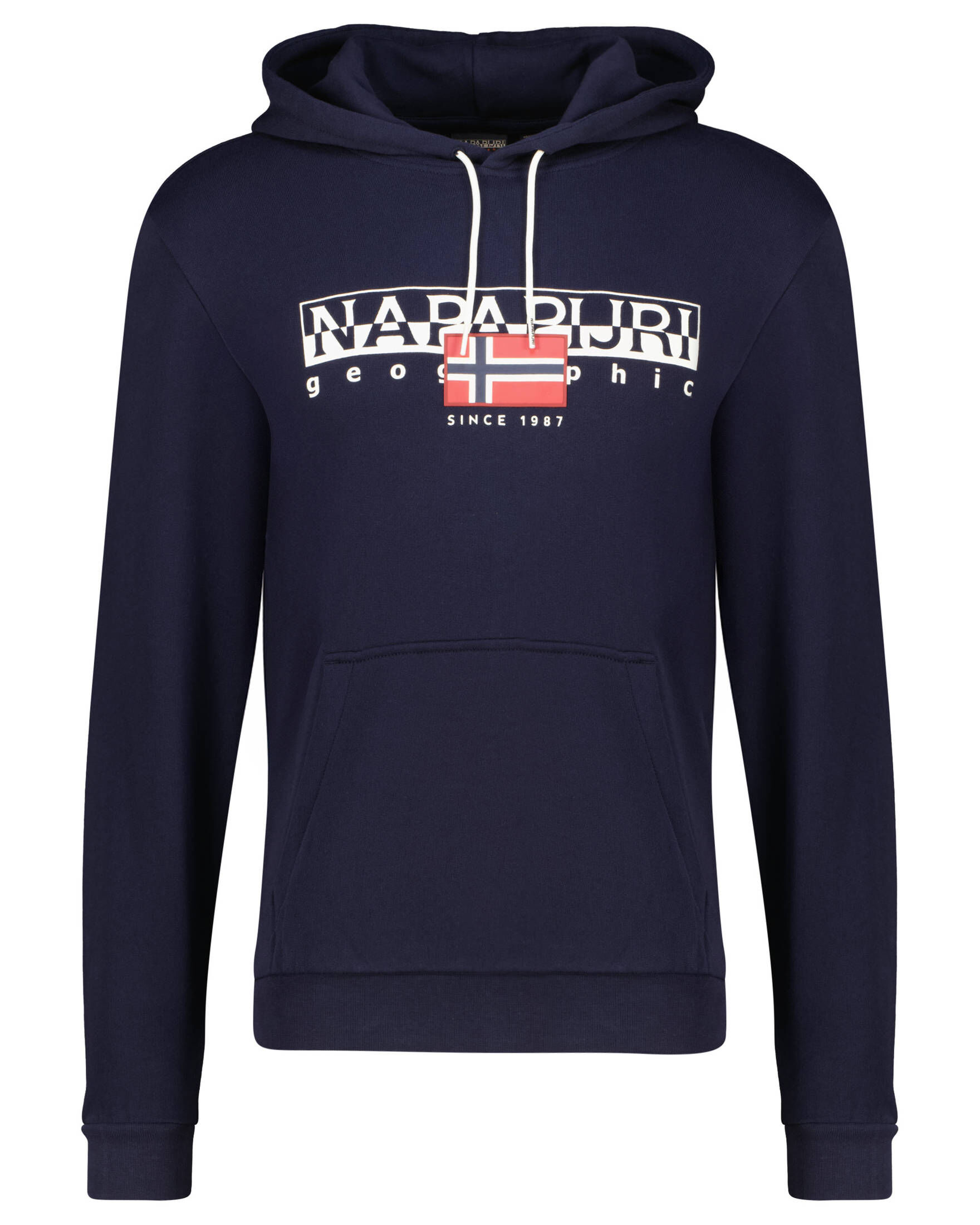 Napapijri Blue Cotton Men's Hoodie main image 1