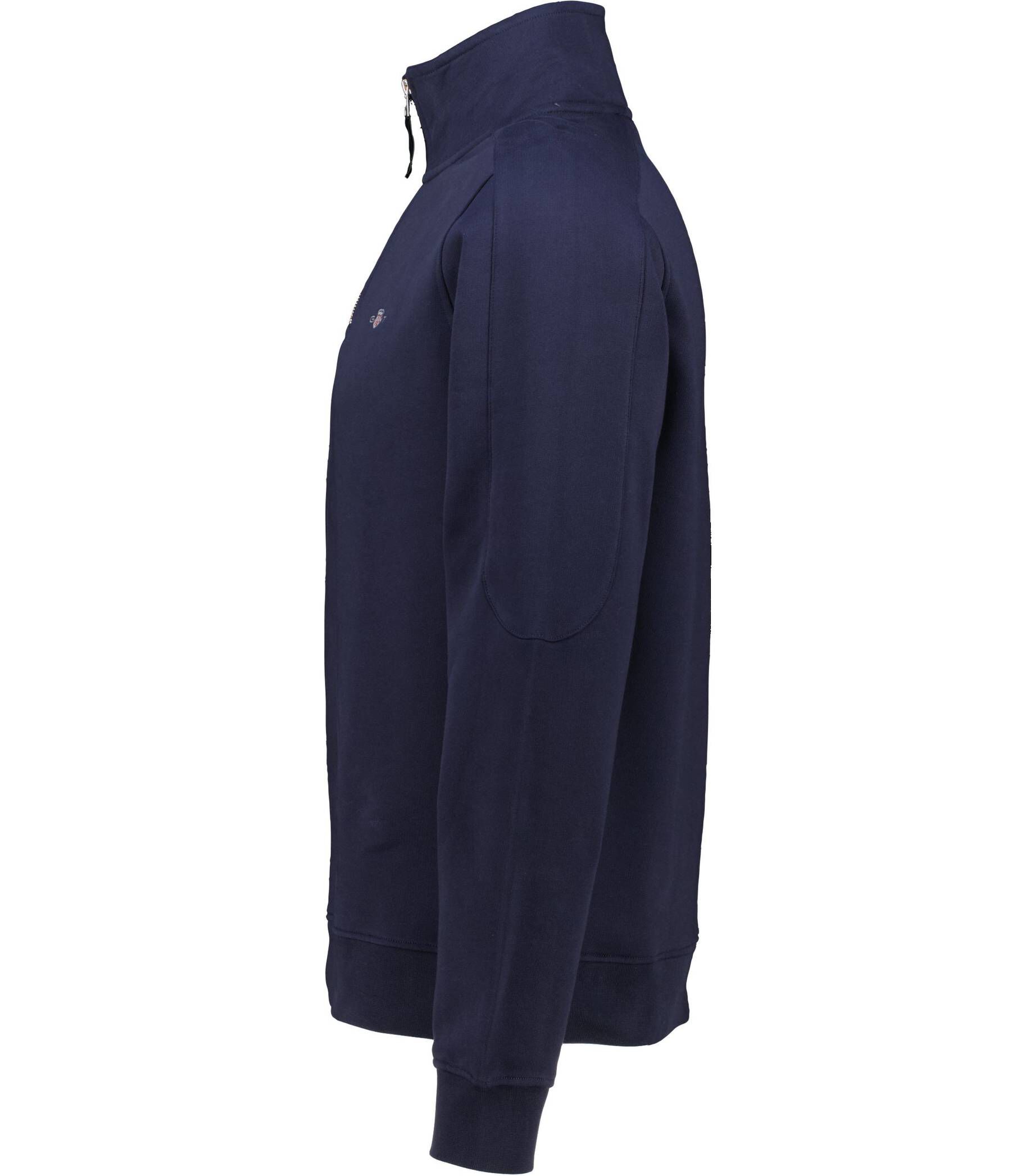 Gant Men Blue Solid Hooded Long Sleeves Sweatshirt