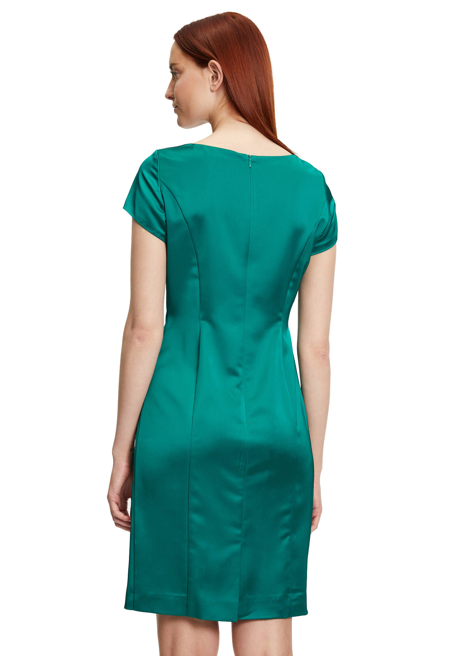 Damen Bleistiftkleid Mit Blumen-Print – Business, Hochtailliert, Ärmellos, Aus Polyester, Für Büro, Abend & Sommer