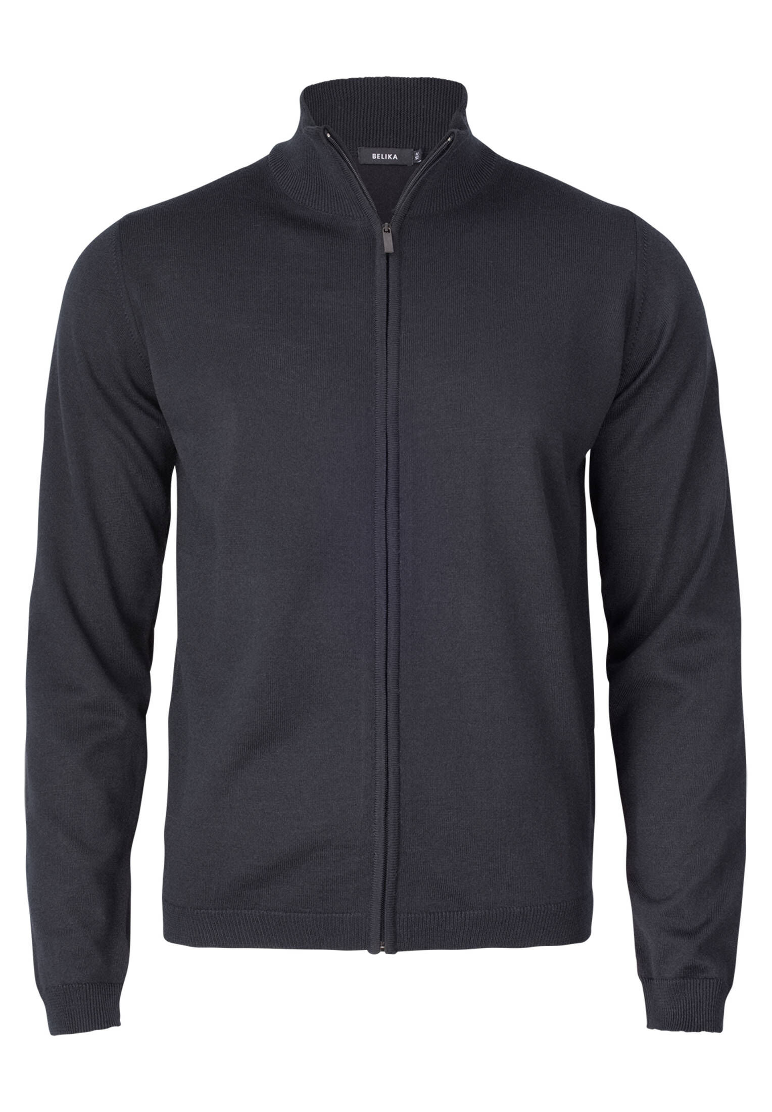 Belika - Berlin Cardigan Stand Up Collar Zip - Black main image 1