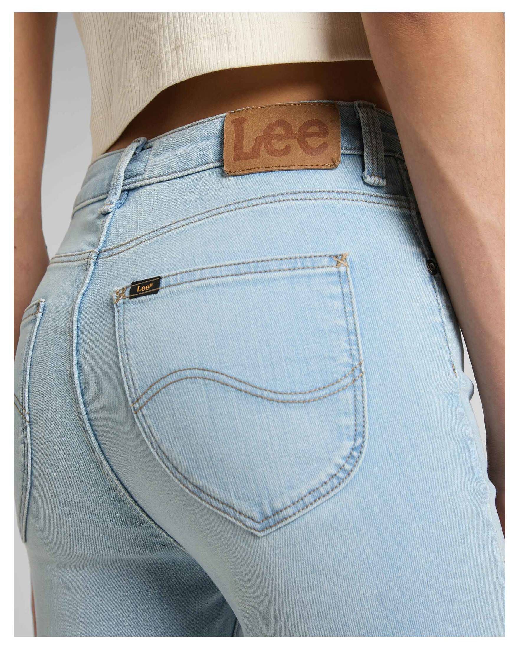 Jean Lee Femme Skinny Scarlett – Coupe Skinny, Noir Profond, Taille Idéale, Neuf étiqueté
