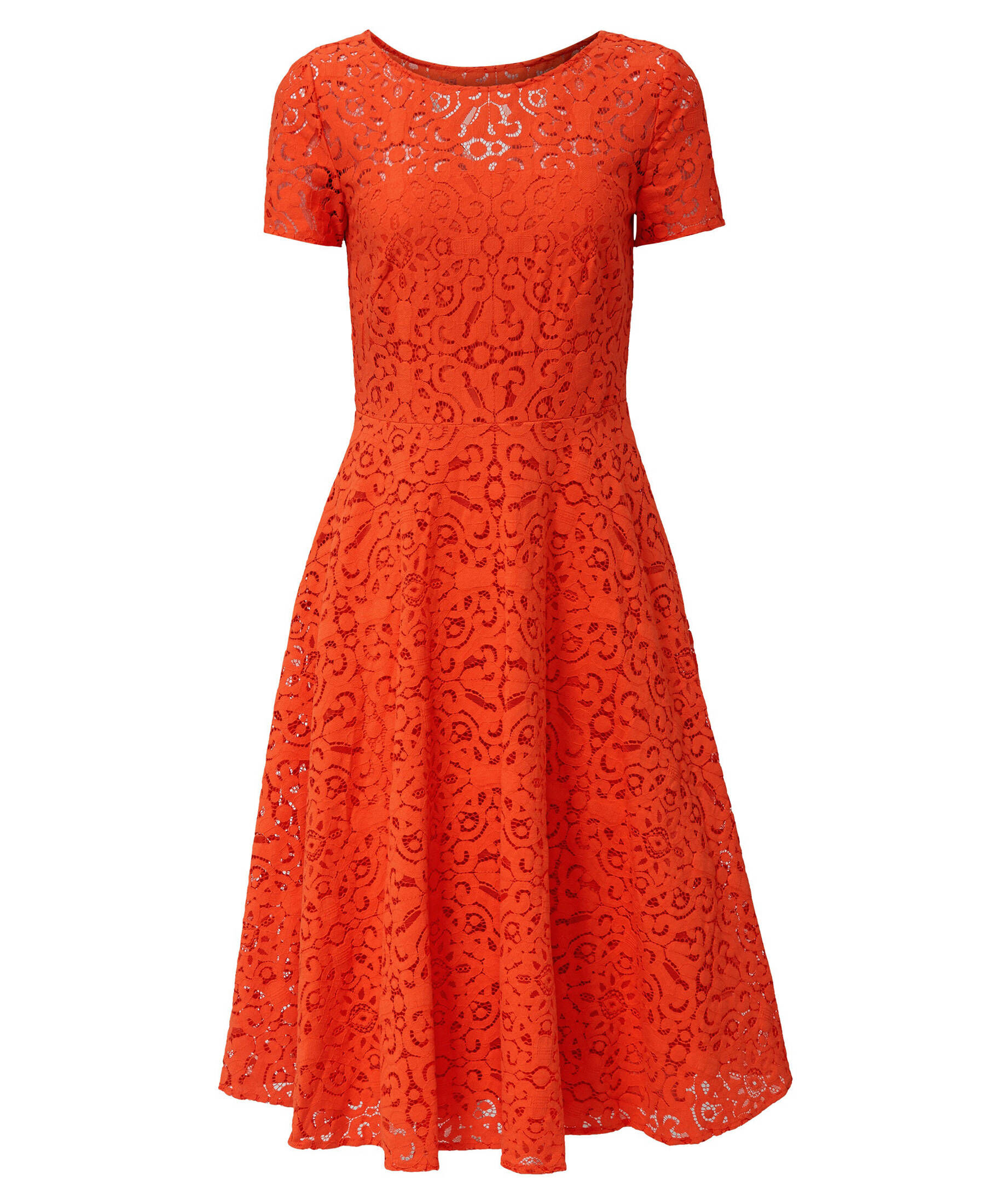 esprit spitzenkleid rot