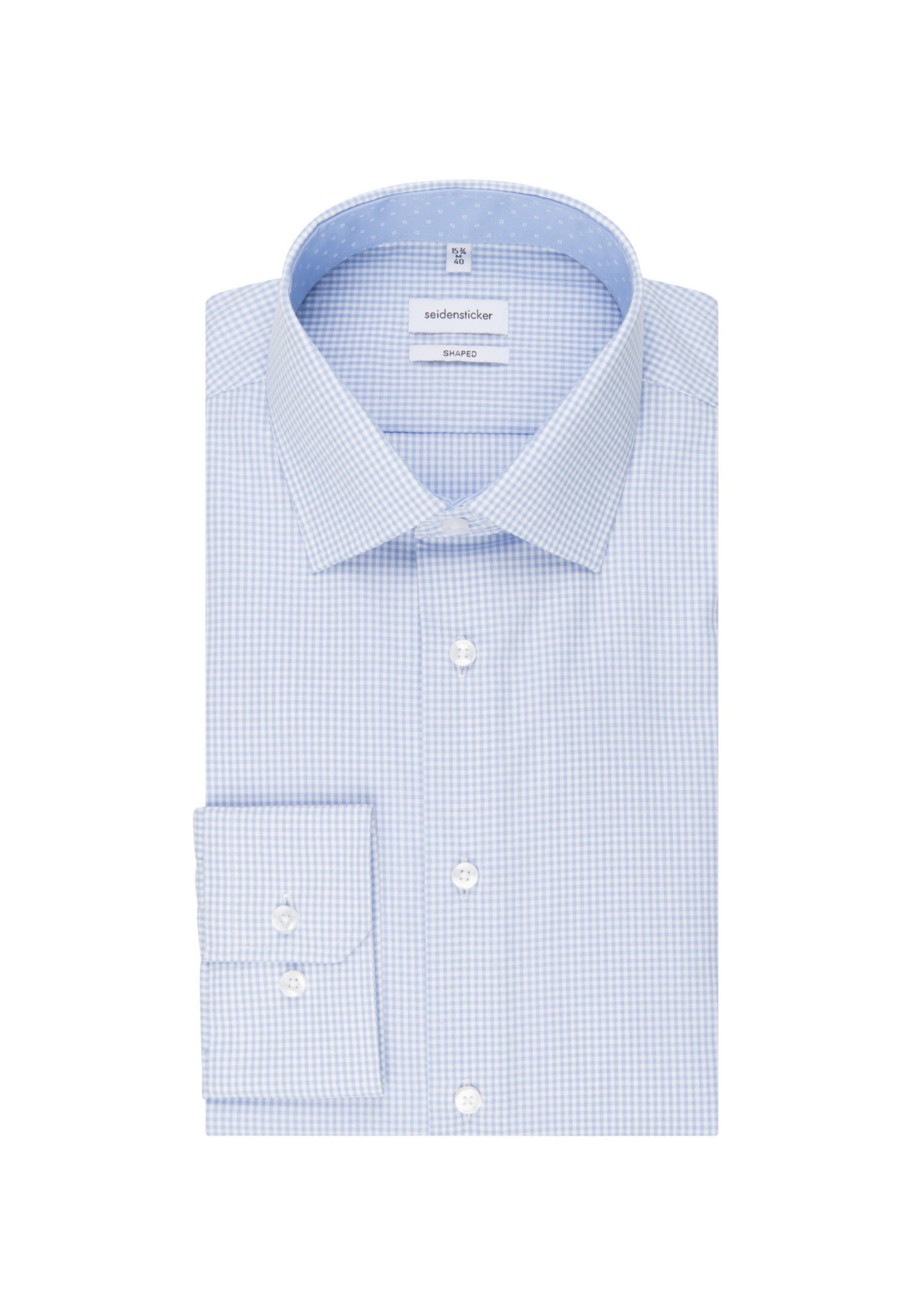 Seidensticker Herren-Hemd Shaped Fit – 100% Baumwolle, Bügelleicht, Mit Kombi-Manschetten