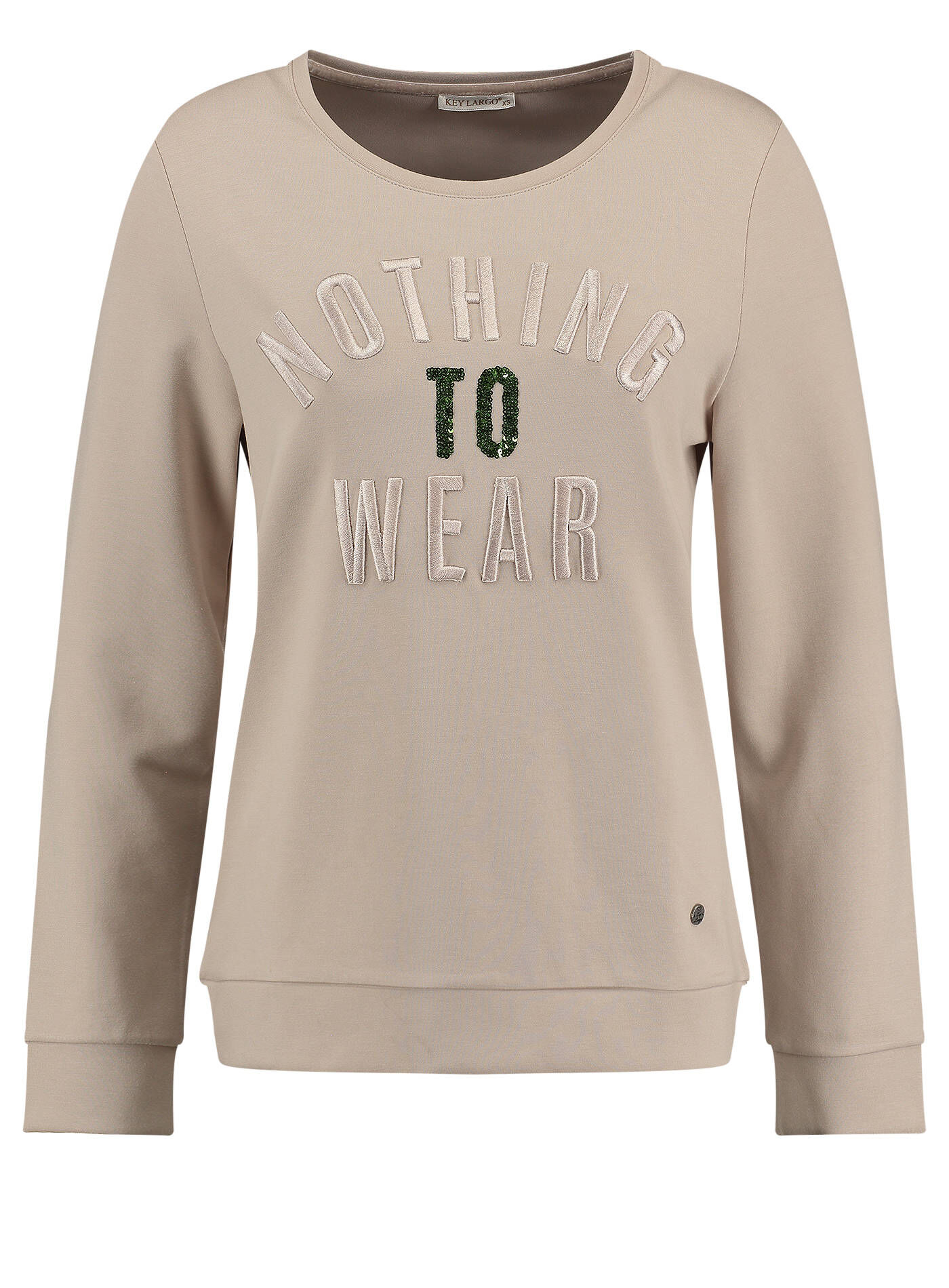 KEY LARGO Damen T-Shirt Mit Rundboden – Aus Modal-Baumwolle, Mit „POSITIVE VIBES“-Aufdruck – Lässiges Oversize-Shirt
