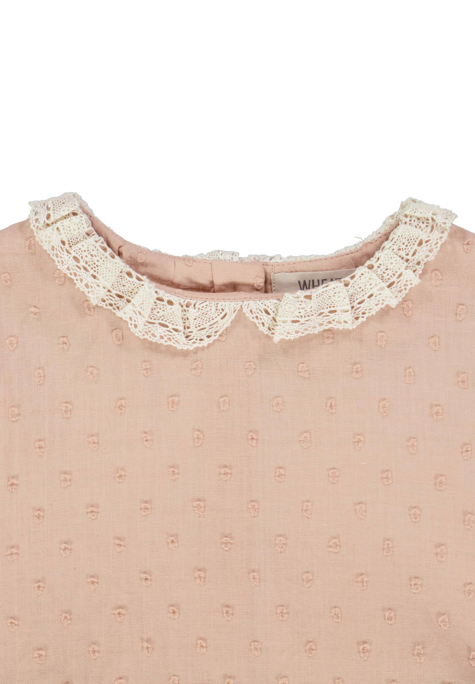 Kurzärmeliges Kleid mit Volantärmeln Mädchen in rosa geblümt