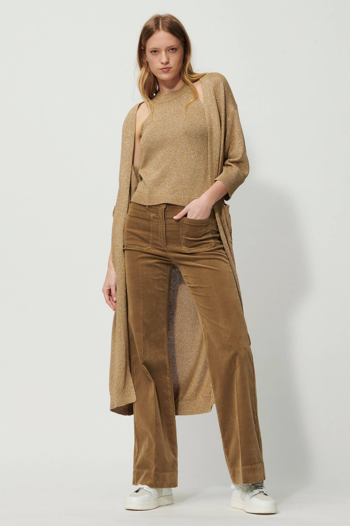 Luisa Cerano Damen FlaredHose aus Samt in kaufen engelhorn