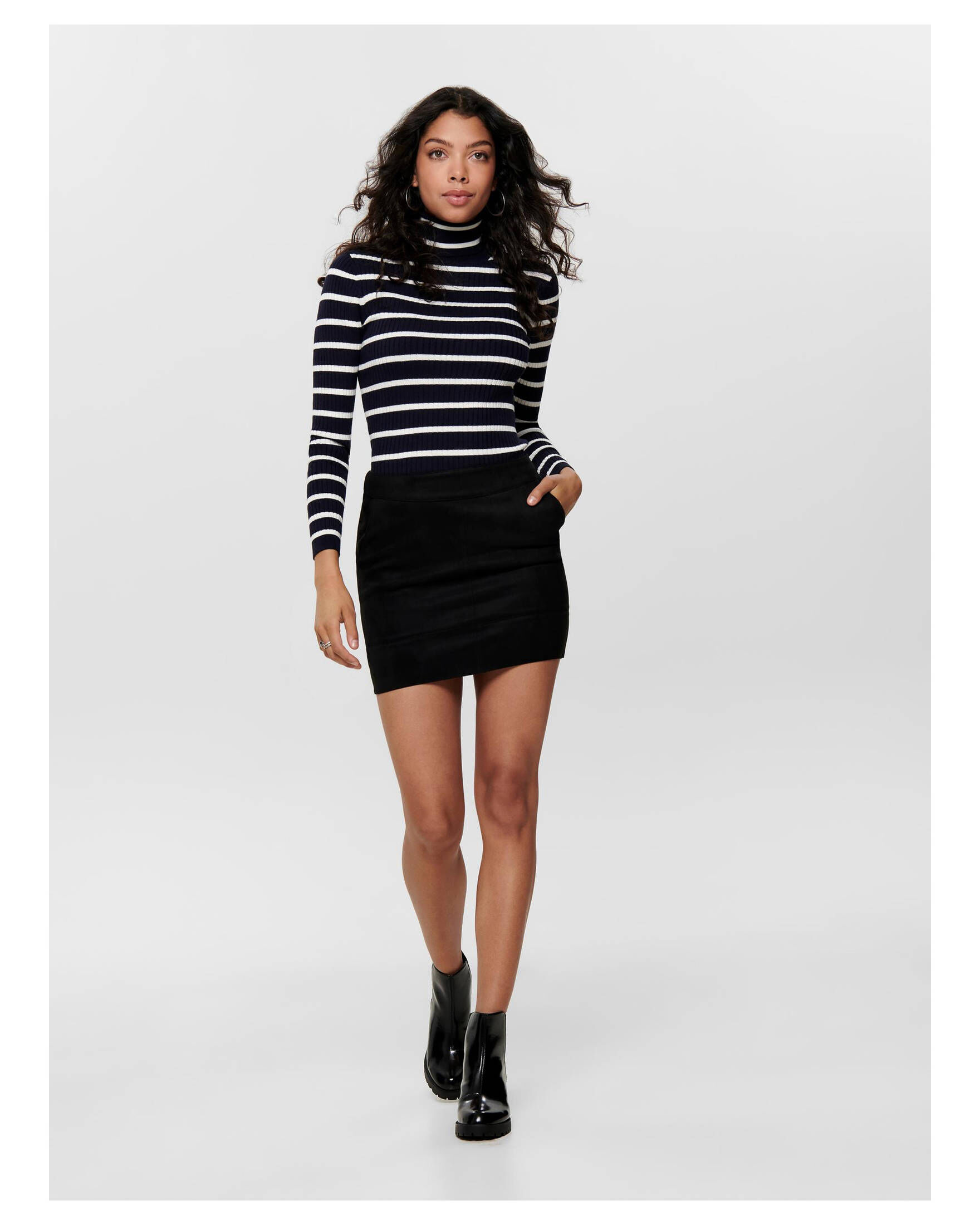 ONLY Dames Onljulie Fauxsuede Bonded Rok Otw Noos, zwart, 38