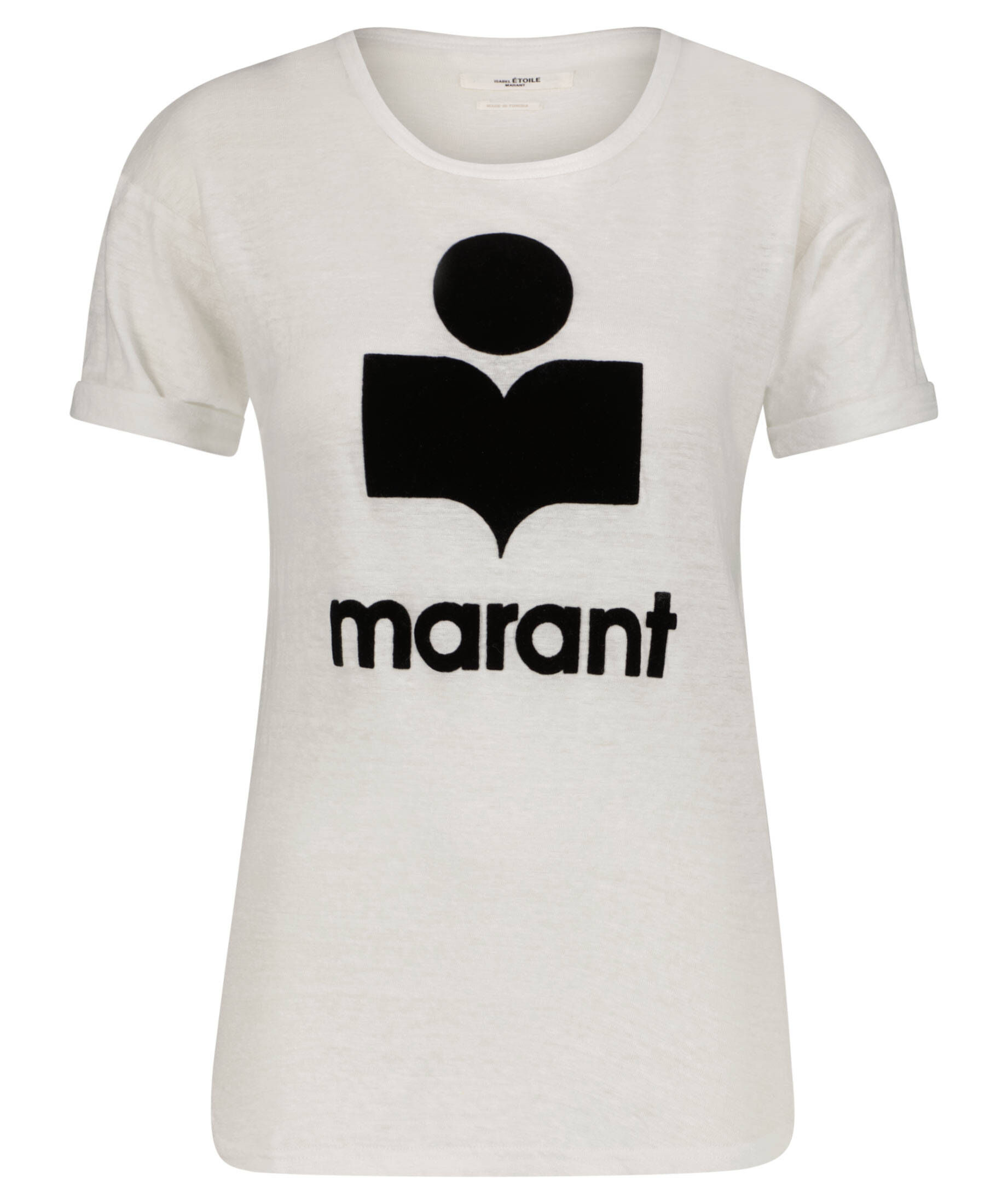 Étoile Isabel Marant Baumwolle T-Shirt mit Logo in Weiß Damen Bekleidung Oberteile T-Shirts 