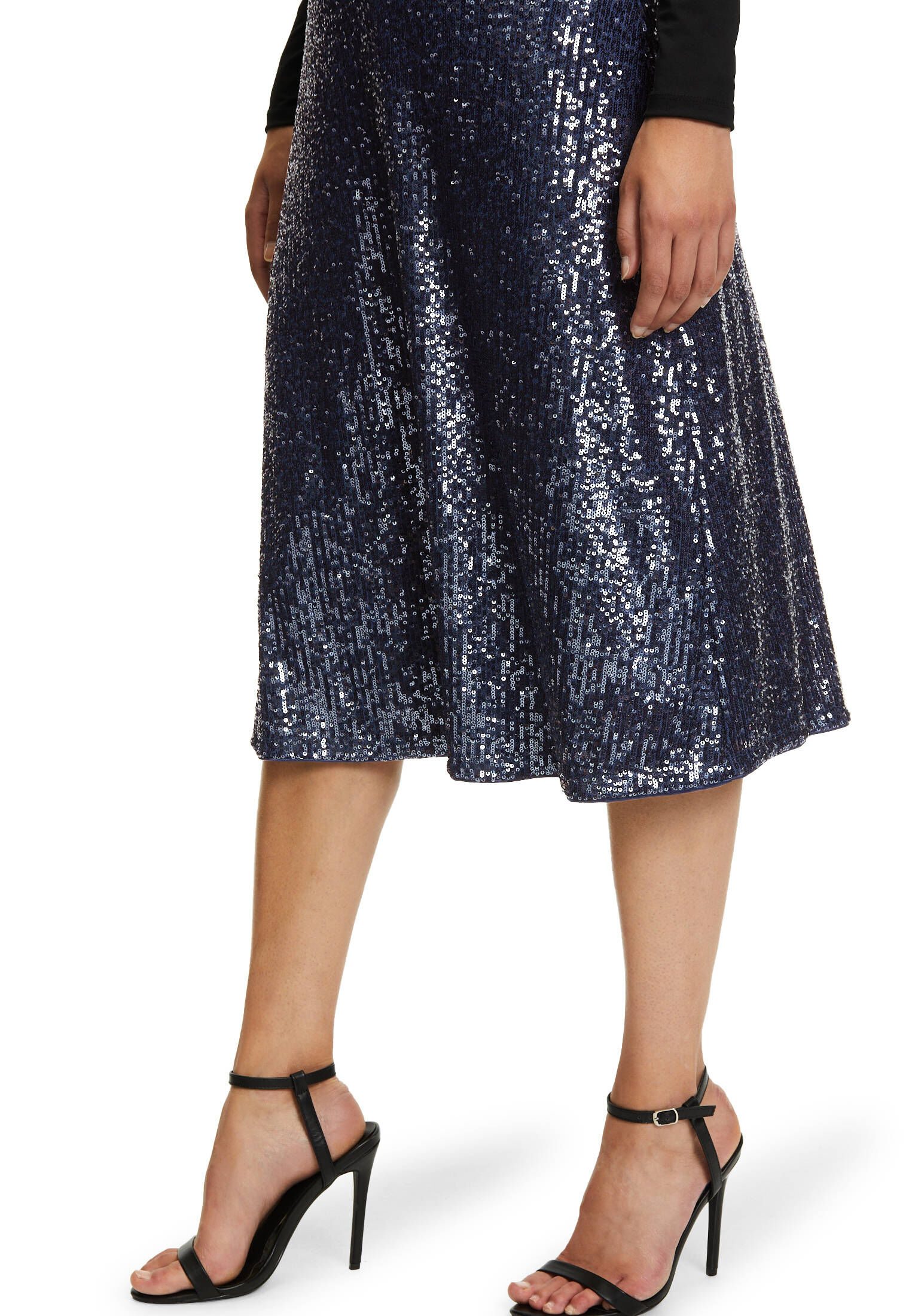 Damen Paillettenrock Mini - Glitzernder Partyrock Mit Integrierter Shorts