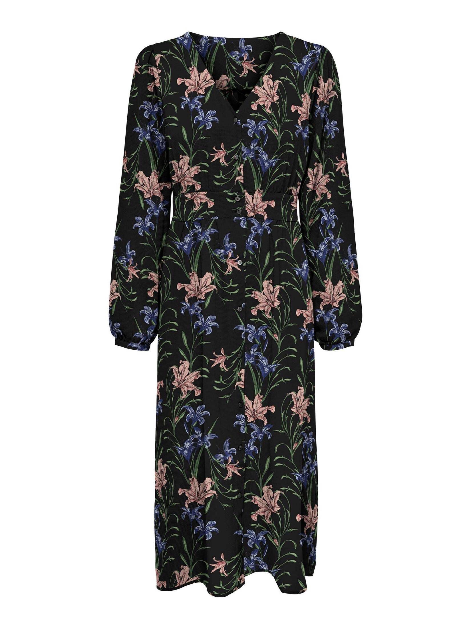 ONLY Onlnova Life Elite Roxy Long Dress - Abito Lungo Donna In Cielo Notturno - Scollo A V Senza Maniche - Taglia L - 6