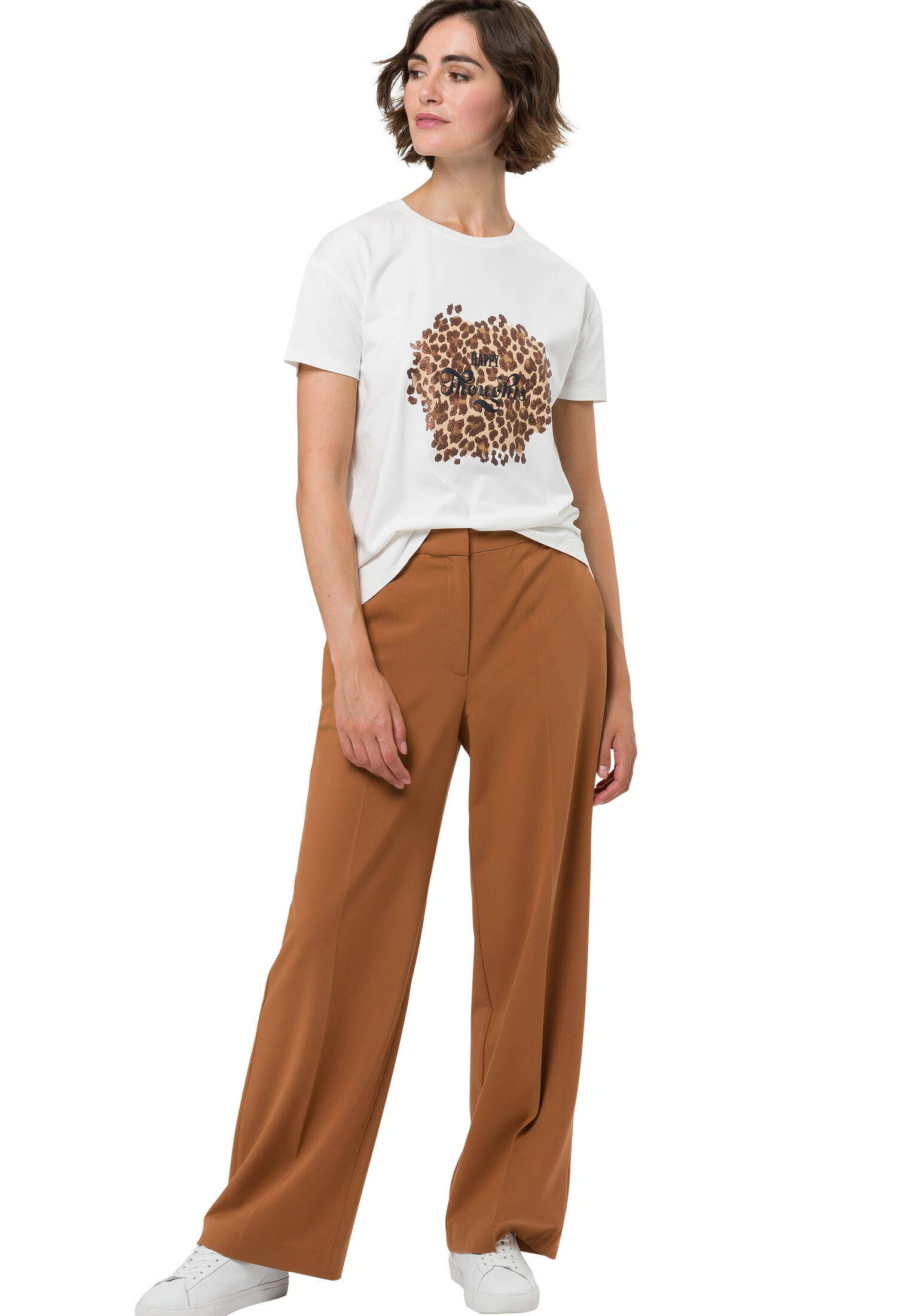 Damen Shirt Mit Glitzerdetails - CECIL Bluse Mit U-Boot-Ausschnitt & 3/4 Arm