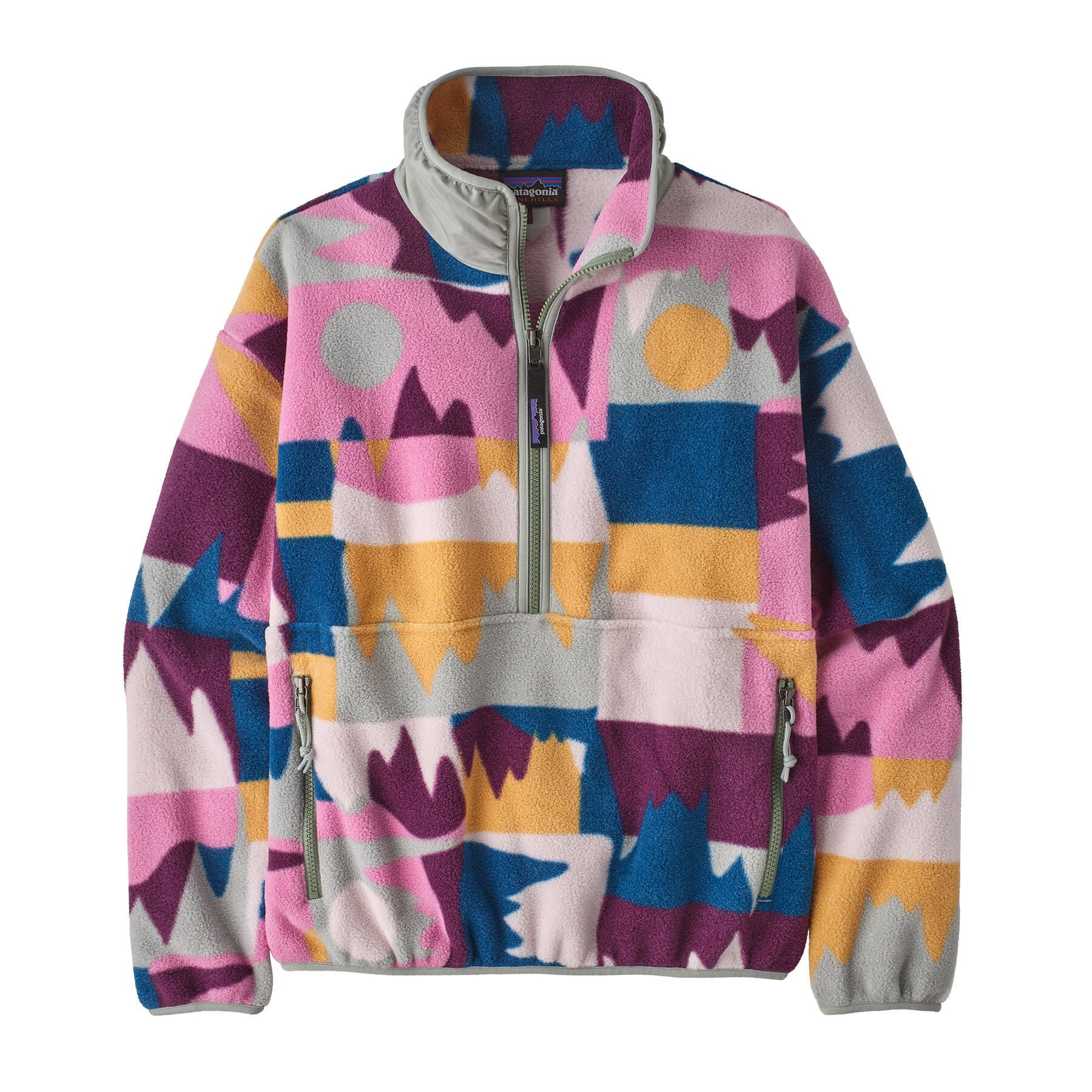 Fleece Pullover Damen Bunt