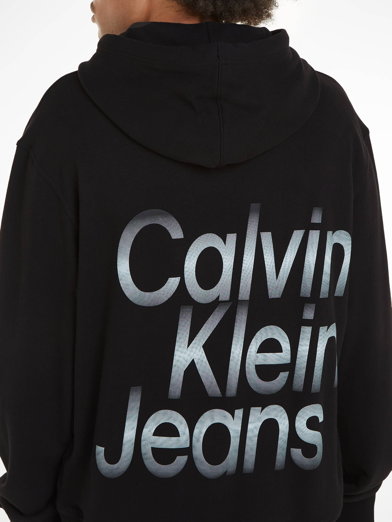 CALVIN KLEIN JEANS Herren Sweatshirt mit Kapuze BLOWN UP DIFFUSED STACKED  HOODIE kaufen | engelhorn