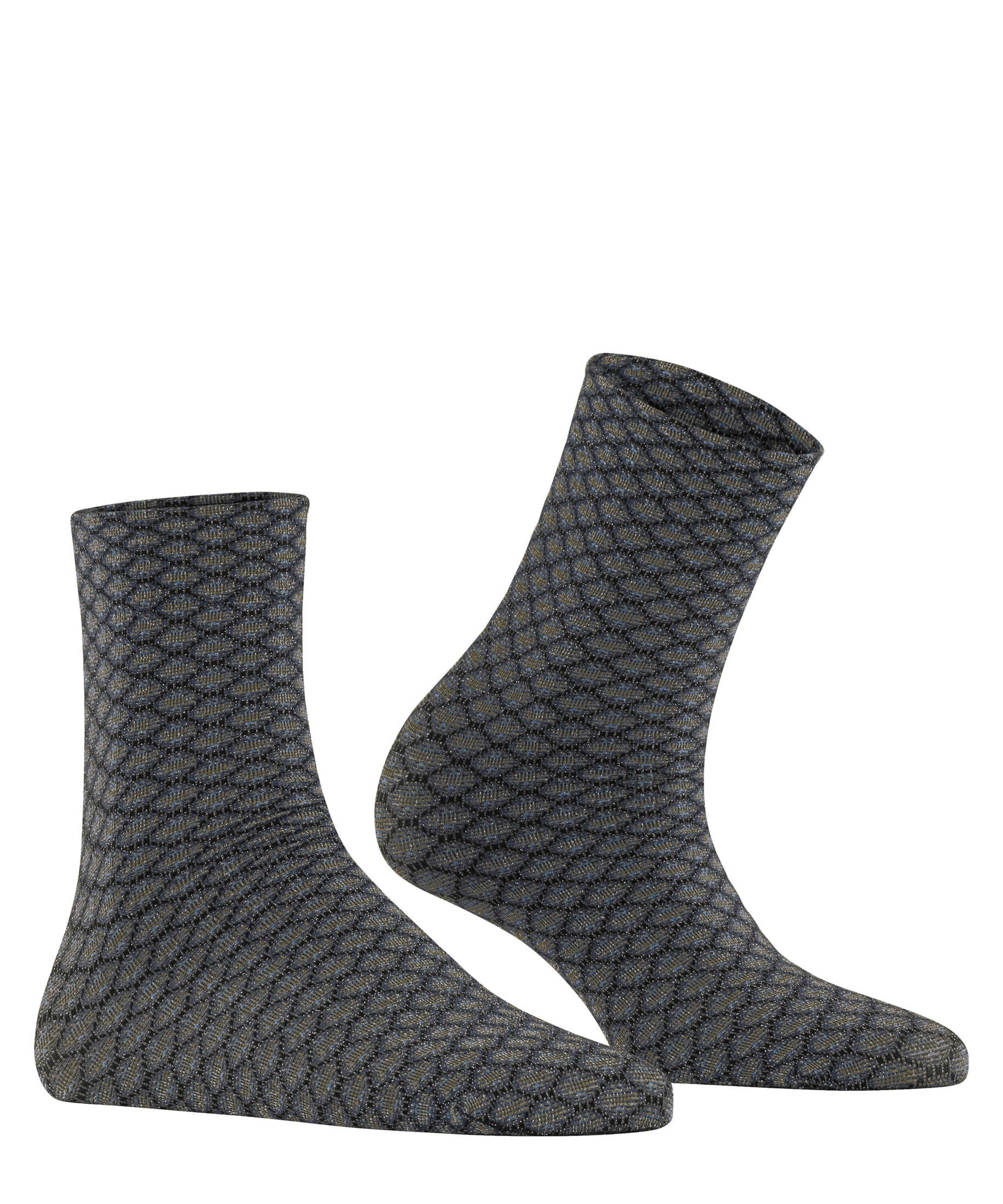 CRÖNERT Longsocks Damen – Söckchen 'Sophies Rosen', Mit Rollrand, Hoher Baumwollanteil, Made In Italy