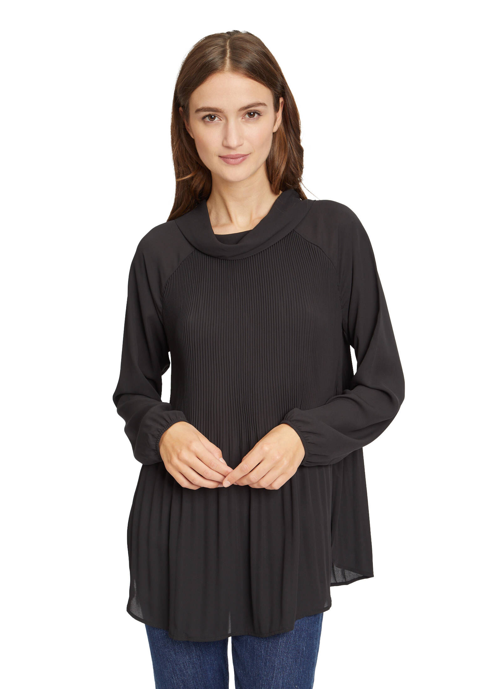 Produktbild von BETTY BARCLAY Bluse Khaki/Grün Gemustert Langarm Für Damen