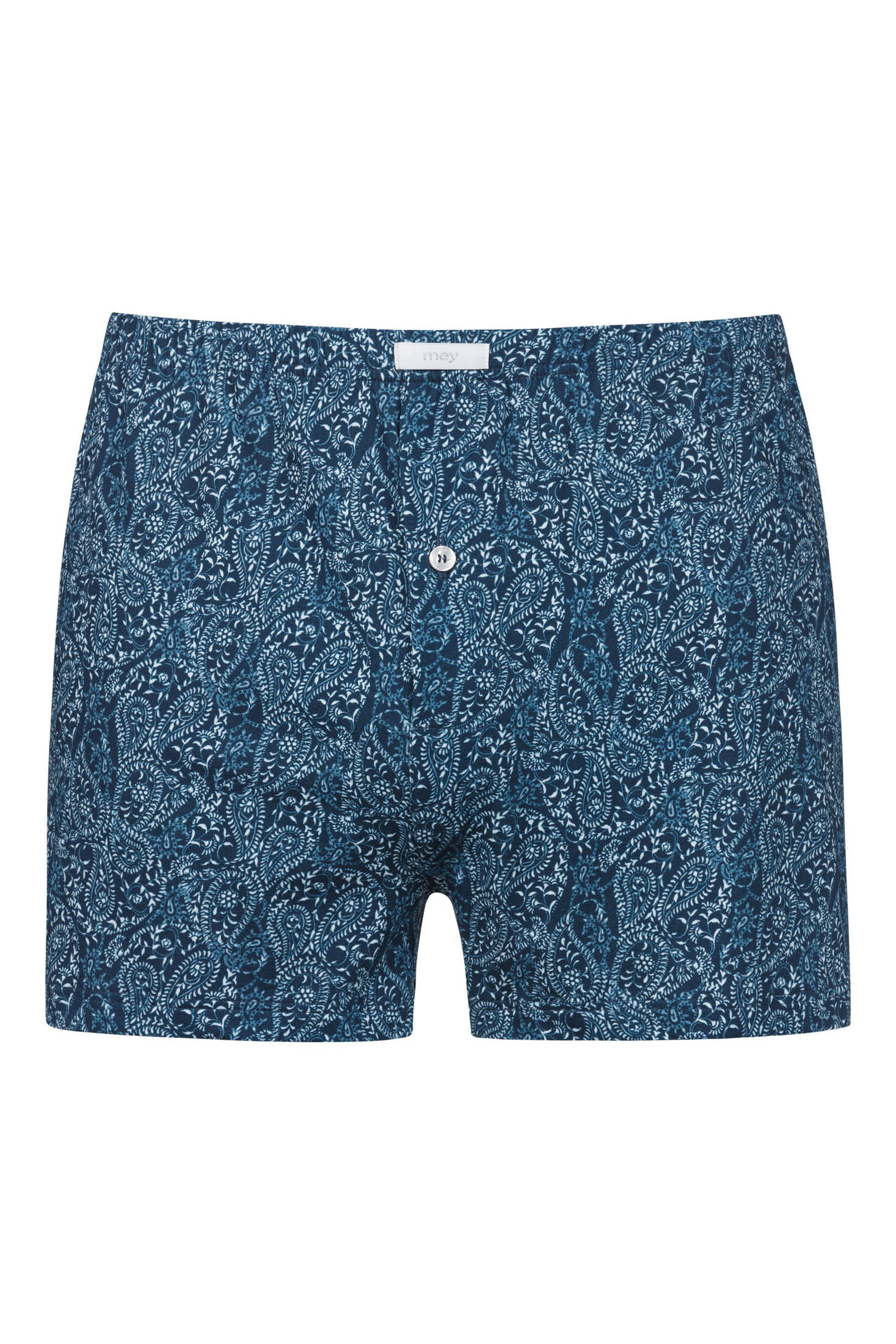 MEY Herren Boxershorts Minimal Paisley - Baumwolle Mit Elasthan (Lava Grey)