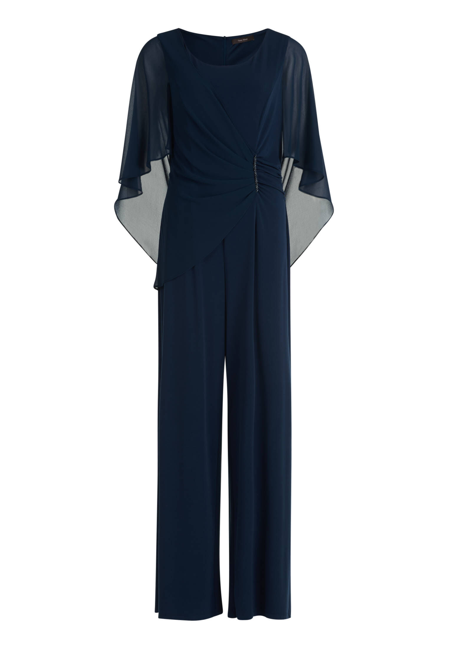Vera Mont Damen Jumpsuit Kurzarm – Eleganter Overall Mit Chiffon-Überrock | Für Besondere Anlässe, Größe 36-46