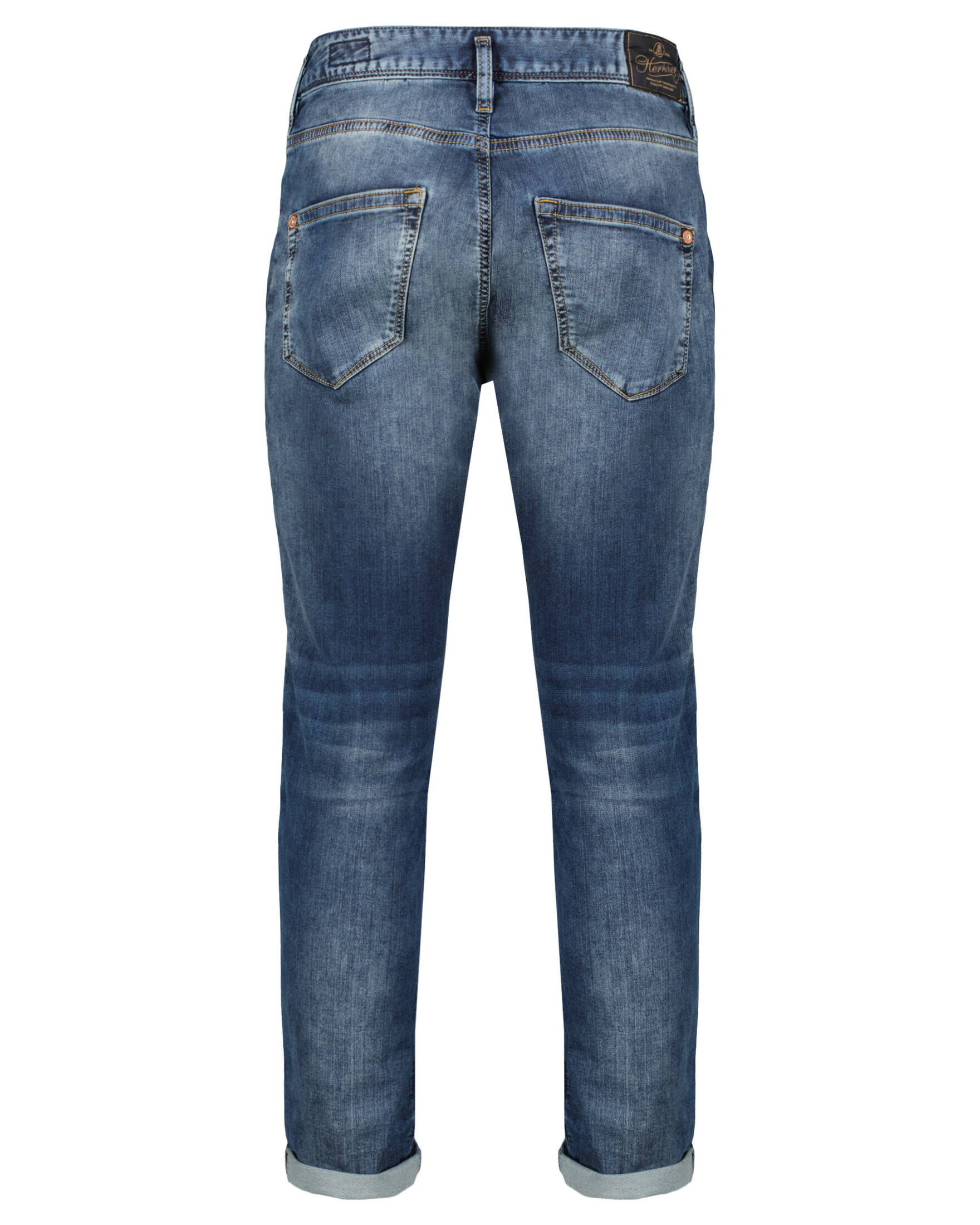 Jeans Donna Herrlicher Shyra Cropped Comfort - Modello Boyfriend Distrutto, Vita Alta, Chiusura A Bottoni, Denim Morbido