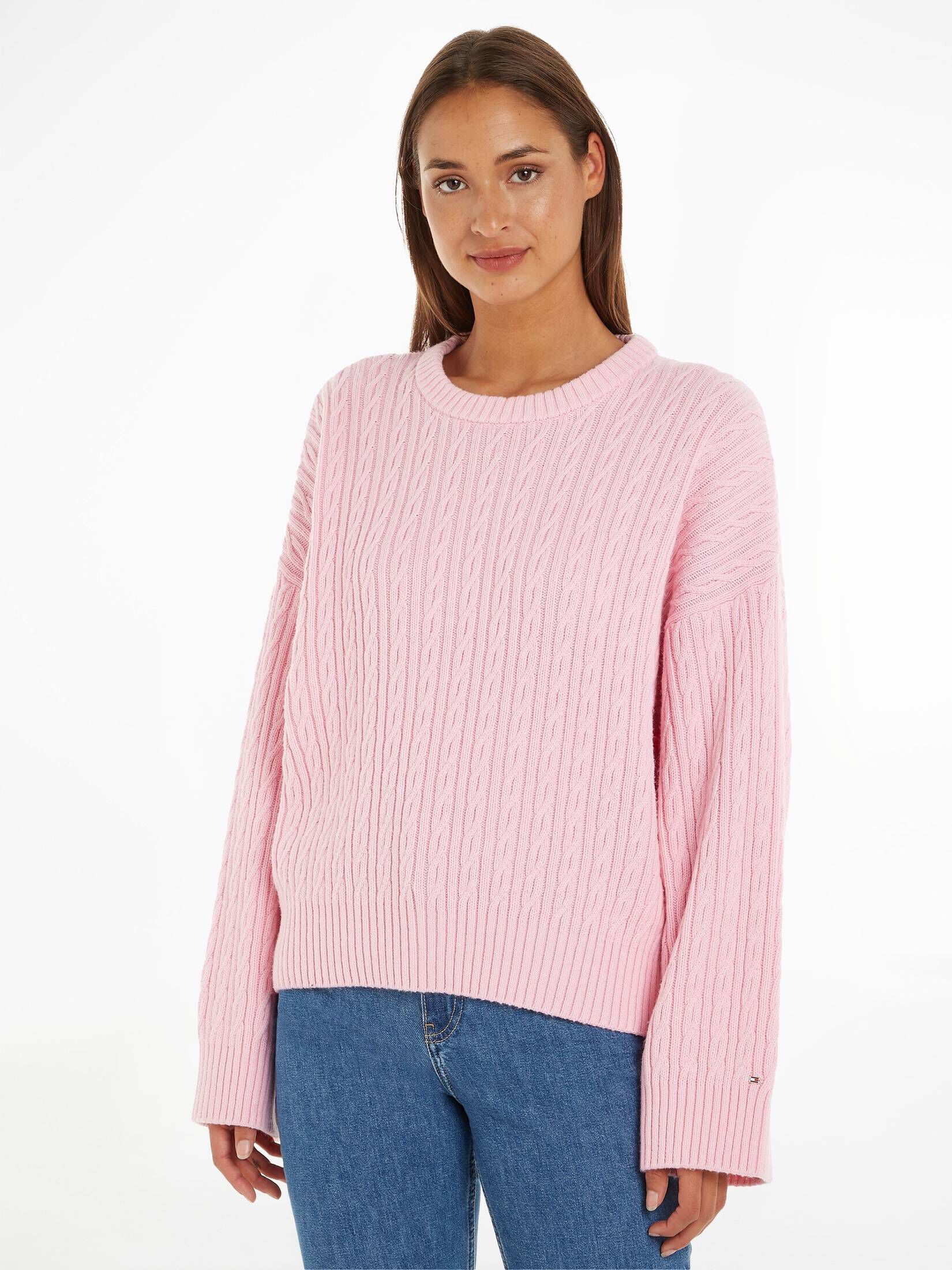 Damen Strickpullover Mit Karo-Muster – Weich, Lockerer Schnitt, Lässiges Design