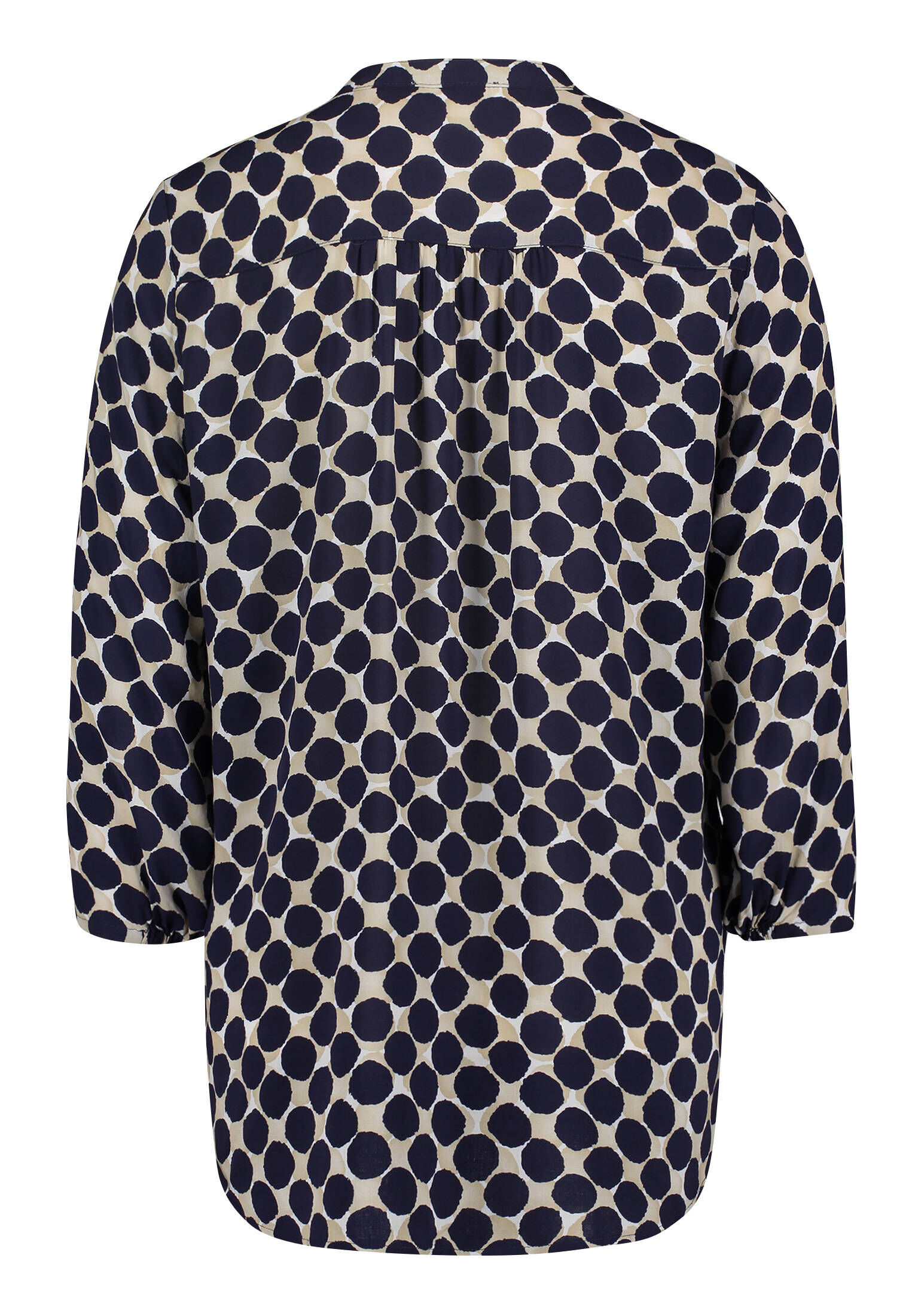 Cartoon Damen Bluse Mit Muster & Dekorativer Kette – Lässige Passform, 60 Cm Länge, 100% Viskose