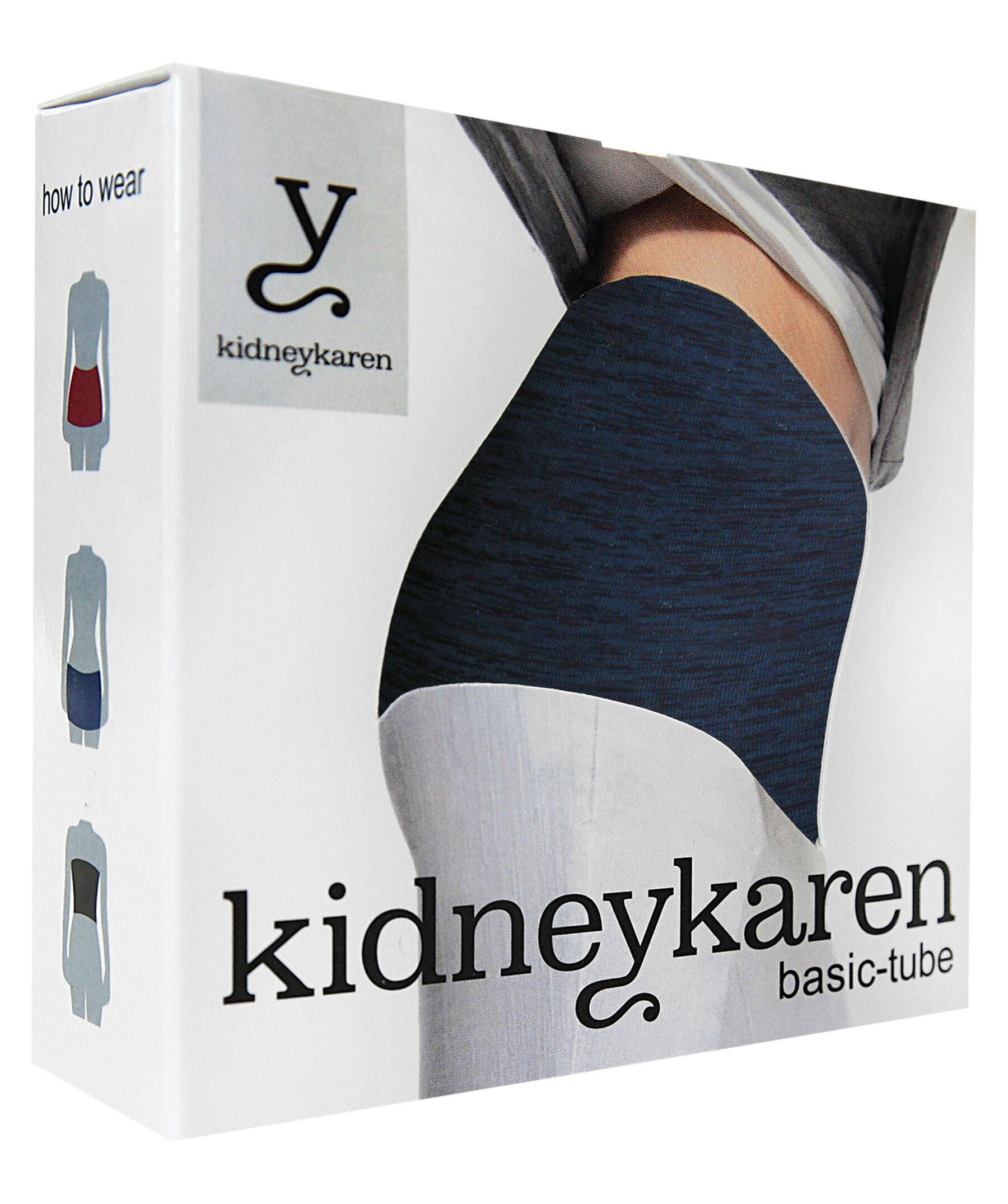 Kidneykaren Basic-Tube S - Fascia Elasticizzata Nera - Lavabile In Lavatrice - Chiusura A Sfilare - 5
