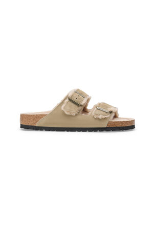 Birkenstock Damen Pantoletten ARIZONA LAMMFELL in braun kaufen