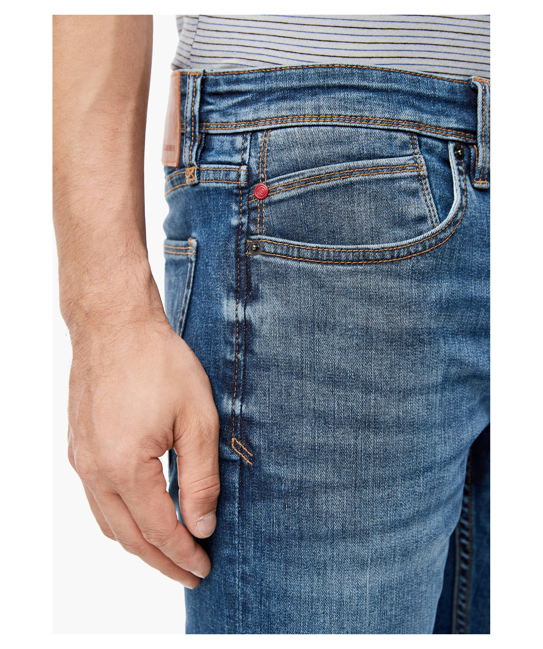S.Oliver Herren Jeans Slim Fit "Keith" Blue – 5-Pocket Design, Mid Rise, Größe 29