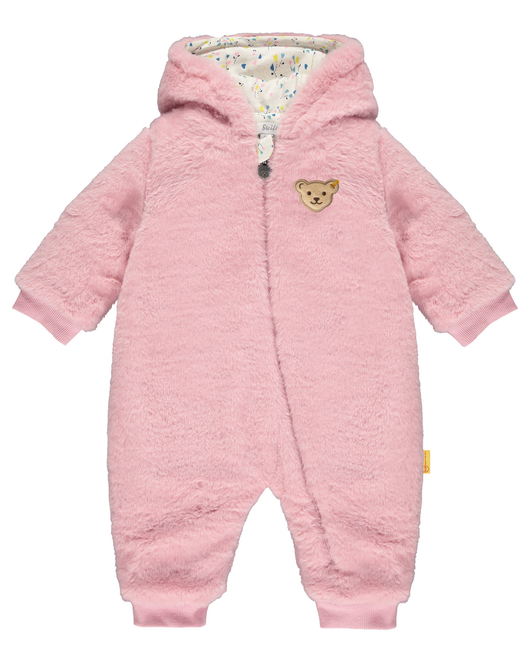 Steiff Baby-Mädchen Schneeanzug - Warmer Winteroverall Mit Teddy-Motiv