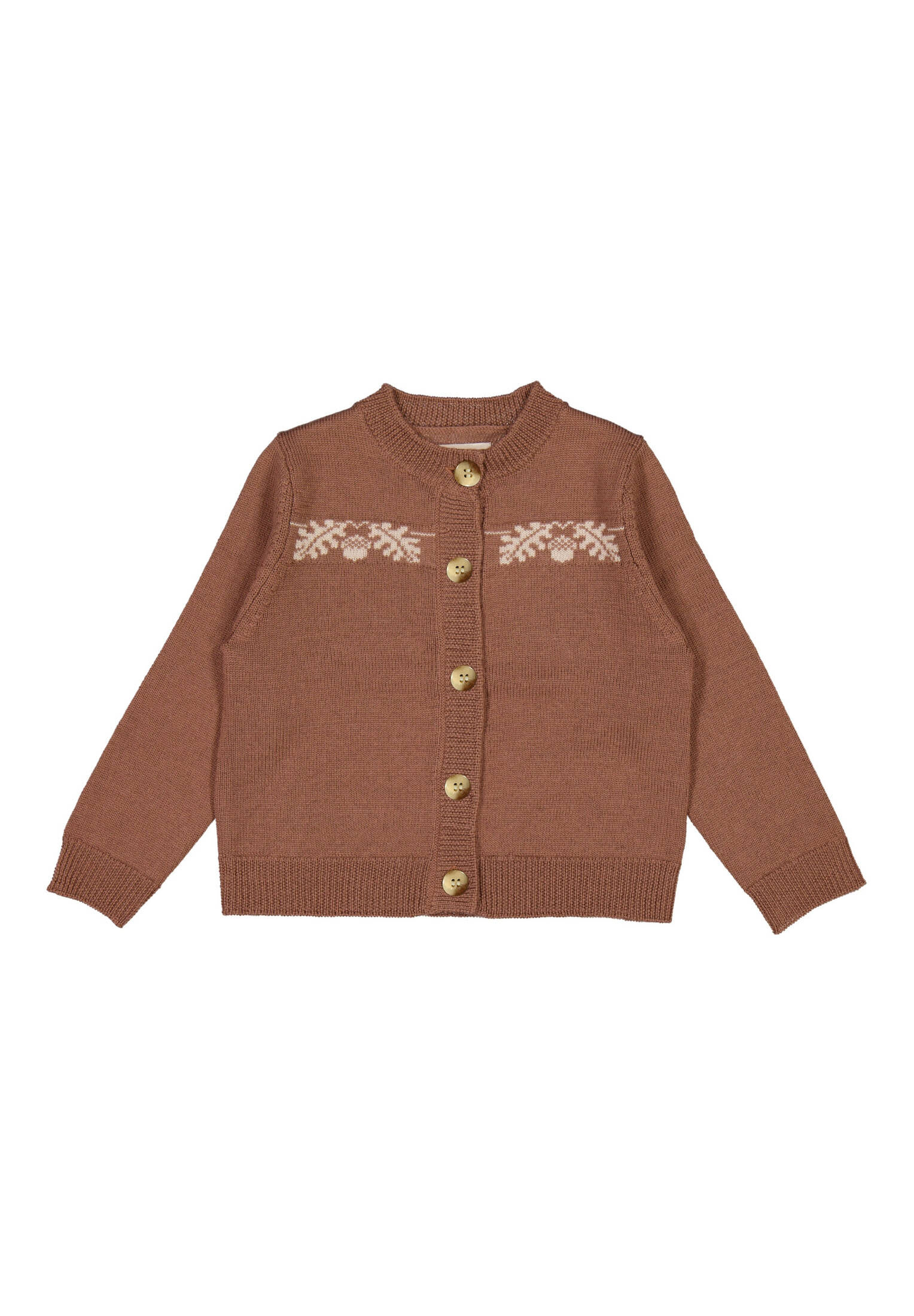 VidaXL Kinder Strickjacke Mädchen - Baumwollmix Mit V-Ausschnitt & Knopfleiste