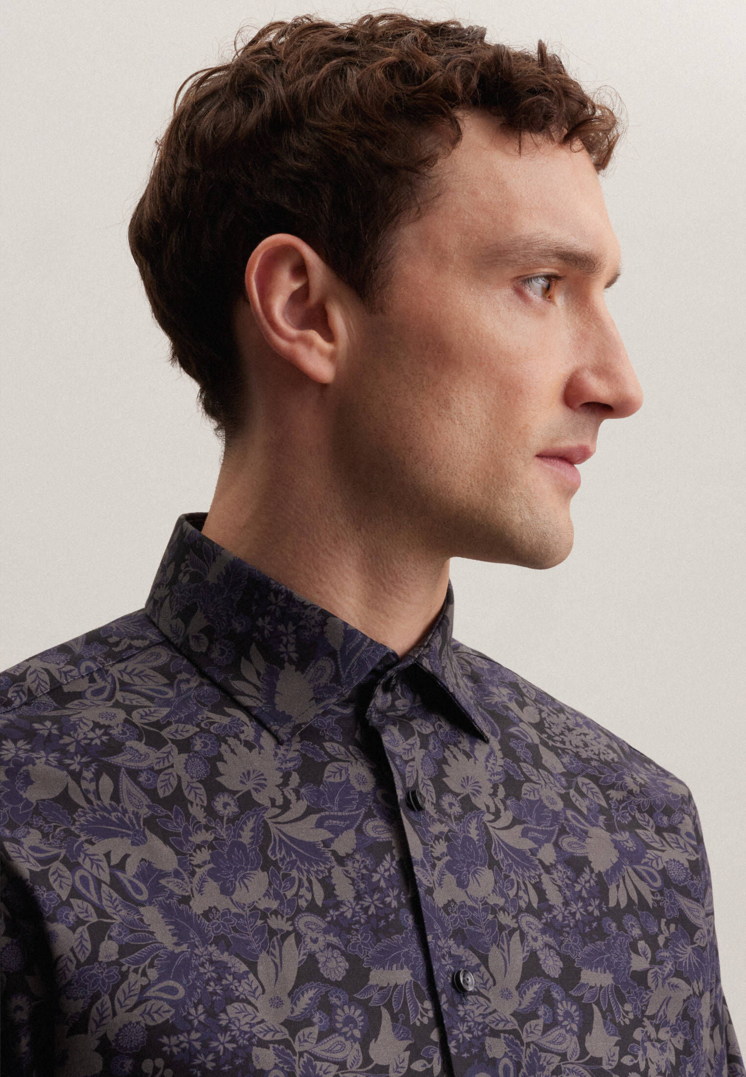 Seidensticker Herren Business Hemd Camicia, Blu, 47 Uomo