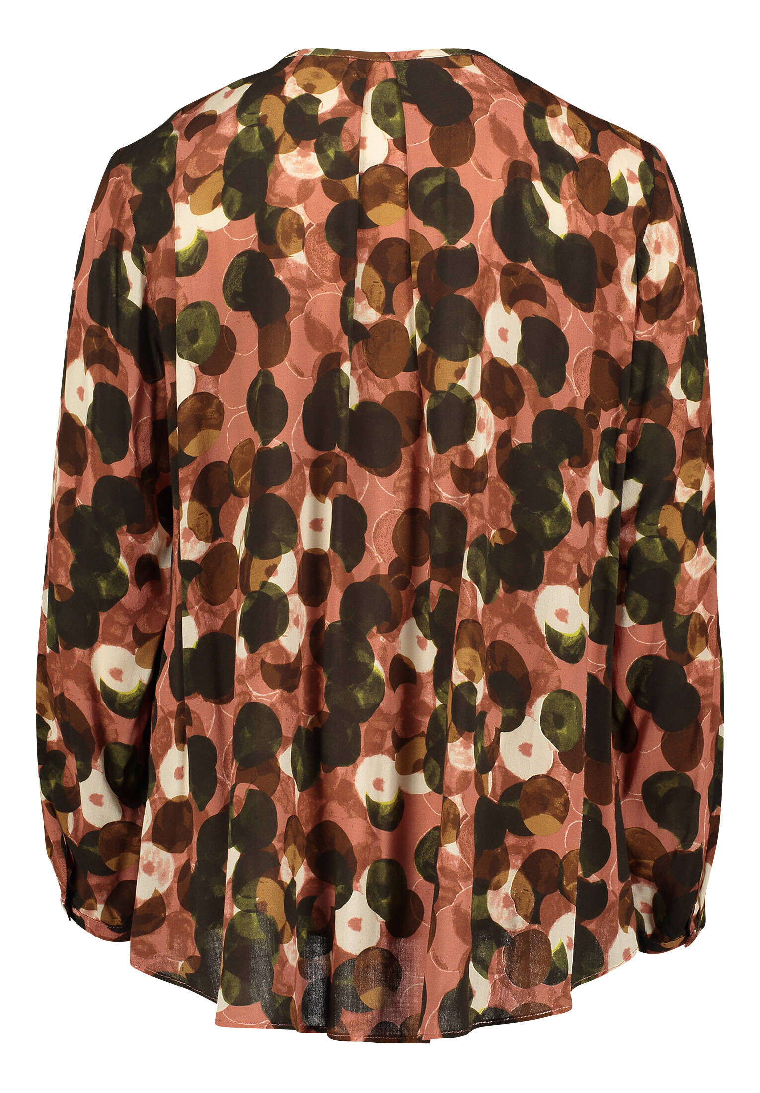 Cartoon Damen Bluse Mit Muster & Dekorativer Kette – Lässige Passform, 60 Cm Länge, 100% Viskose