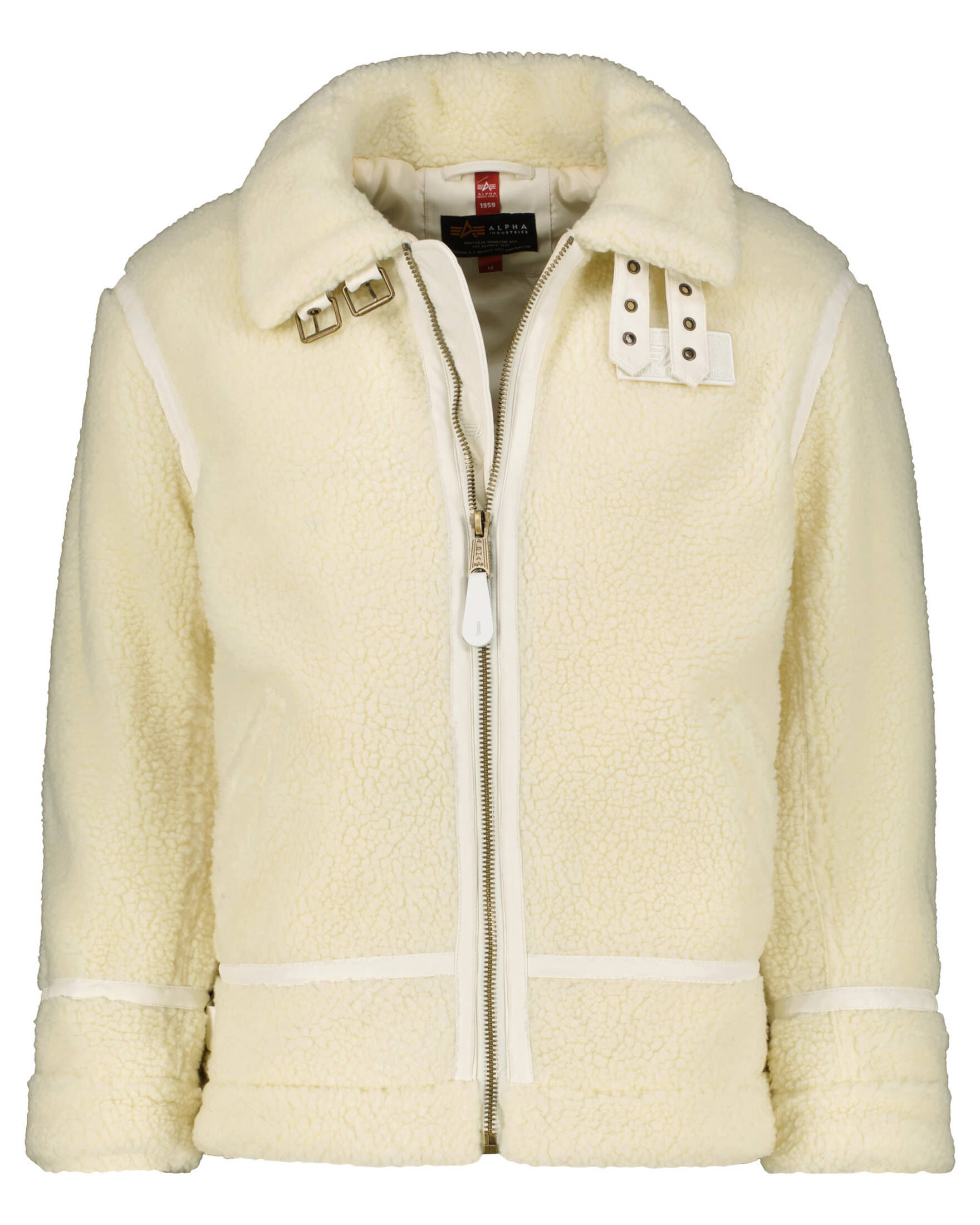 Burocs Teddy Jacket Herren - Beige Softshell Jacke Mit Druckknöpfen & Wattierung