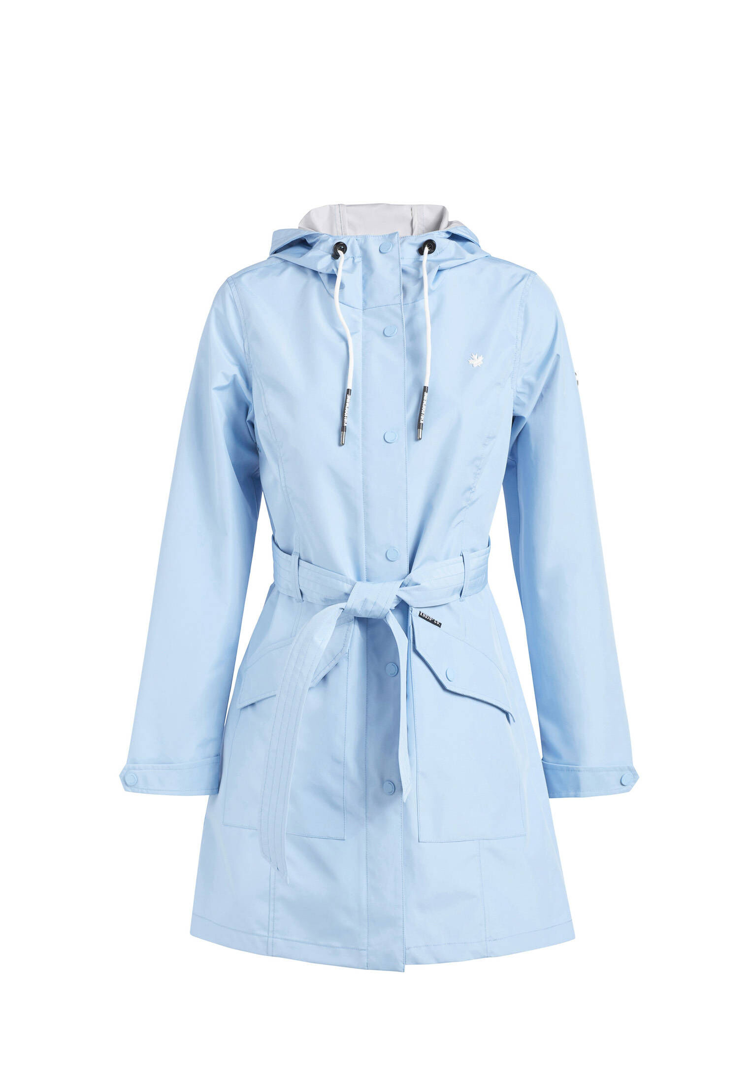 Damen Trenchcoat Mit Kapuze