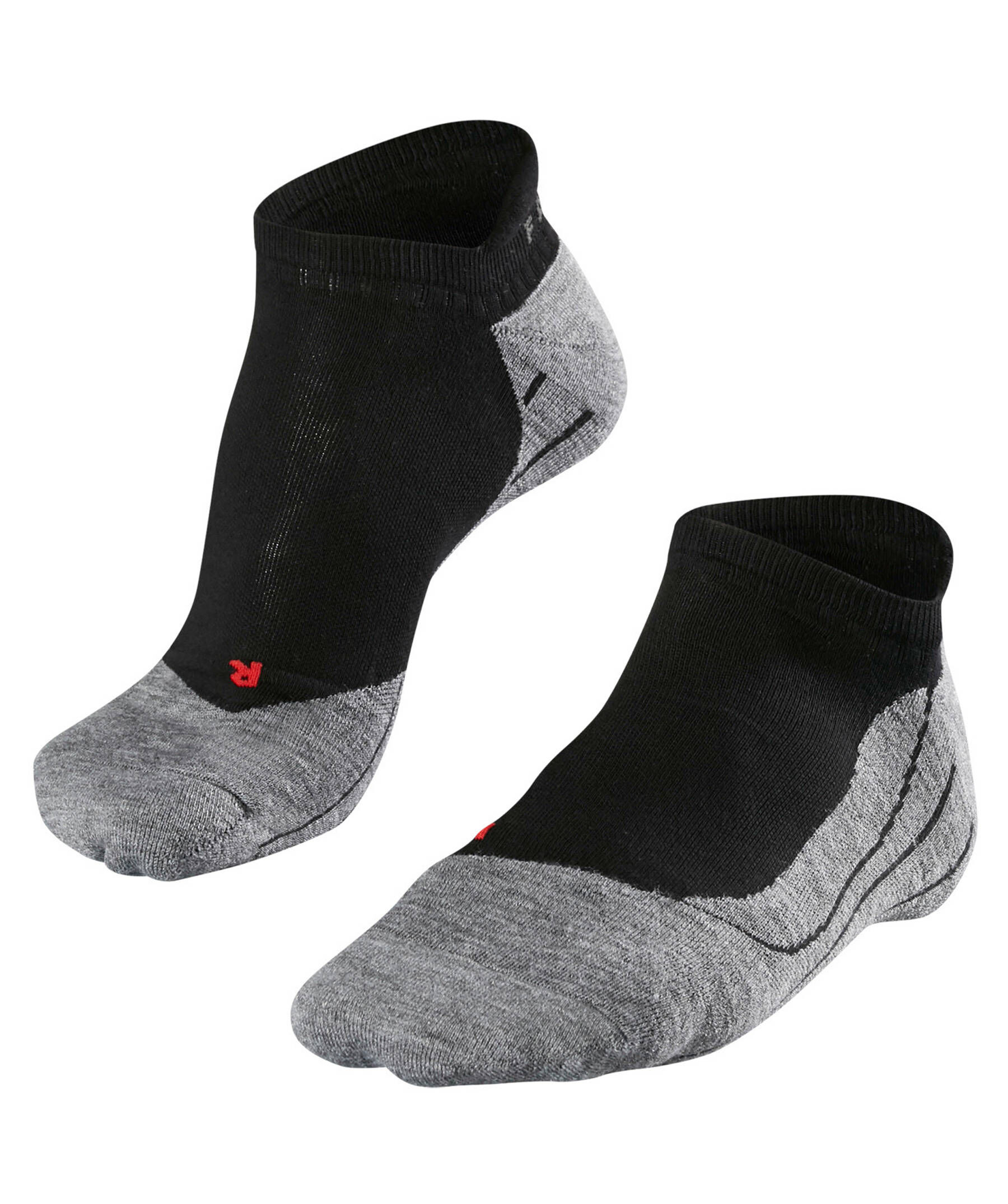 FALKE RU4 Endurance Invisible W In coton anti-ampoule 1 paire, Chaussettes de course Femme, Orange Coral 8017, 35-36