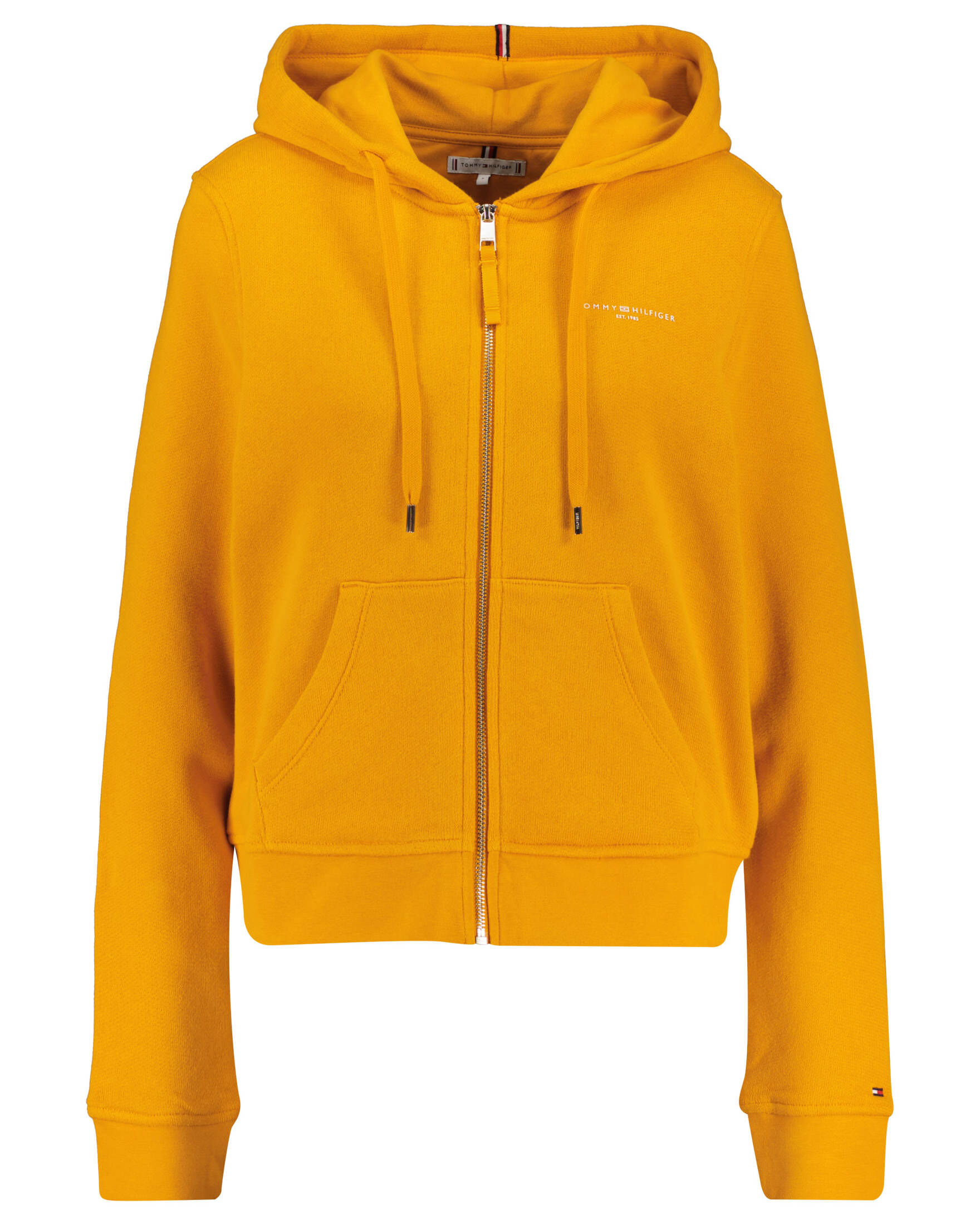 Tommy Hilfiger Gelbe Hoodies Reißverschluss Damen Sweatjacke