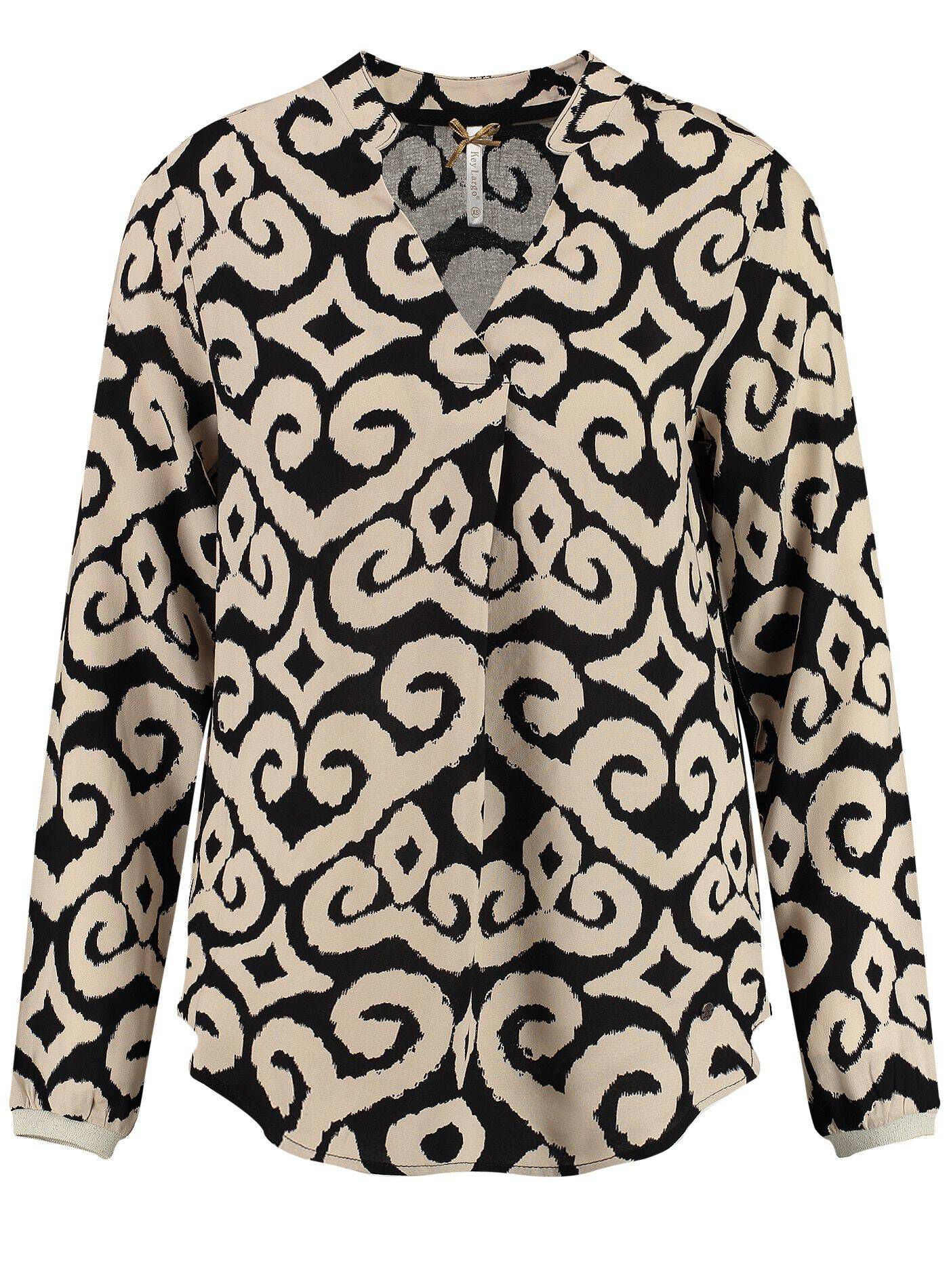 Damen Fleece Pullover Mit Crossover Rollkragen - Stretch Basic Langarm Top