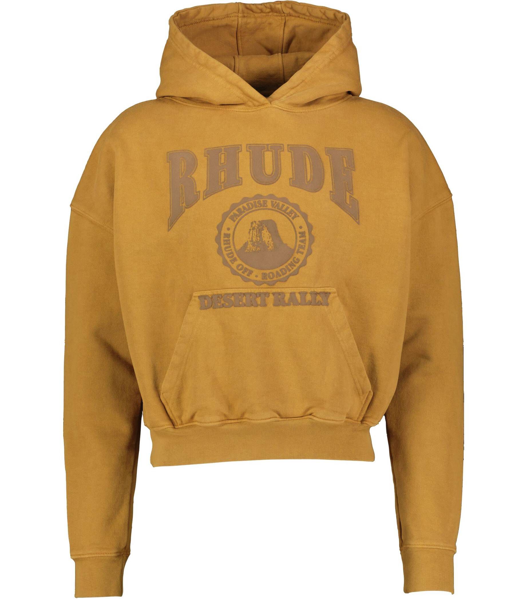 ウェア Rhude Tan Cropped Desert Valley Hoodie Herren Hoodie CROPPED DESERT VALLEY HOODIE
