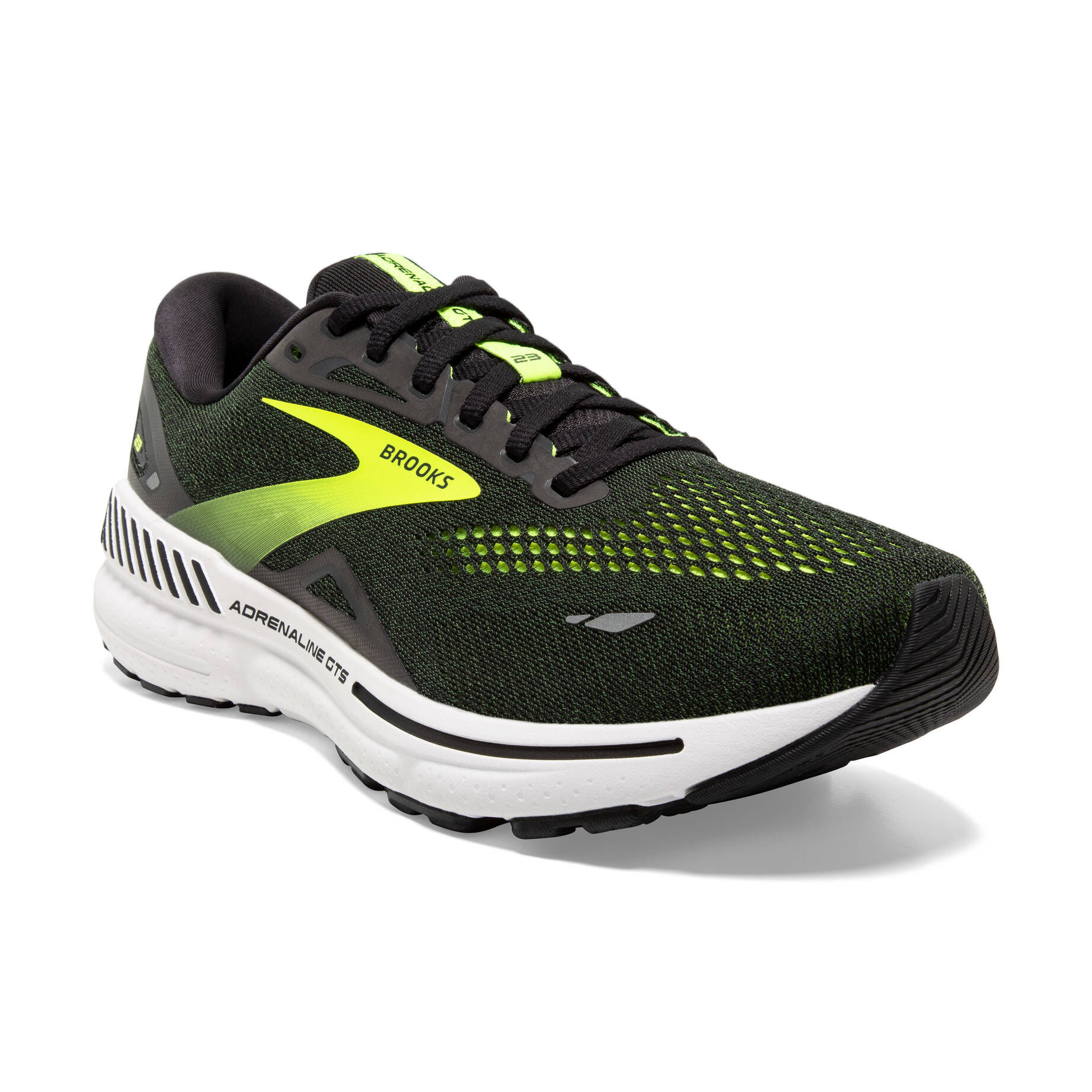 Brooks Adrenaline GTS 23 Herensneakers, zwart (Black Hawaiian Ocean Green), 45 EU