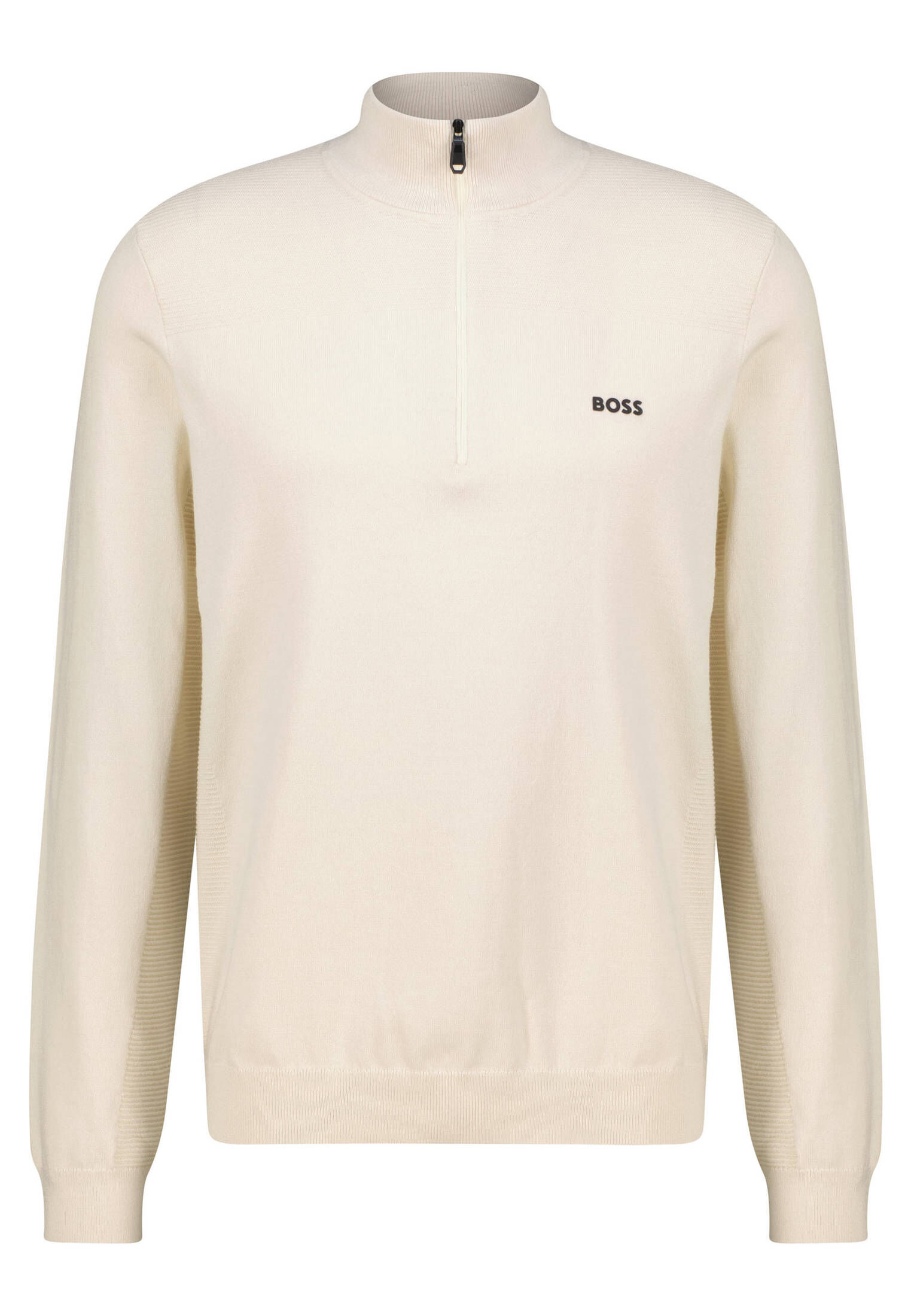 BOSS Herren Pullover KN_MOMENTUM-X aus Baumwolle in weiß kaufen