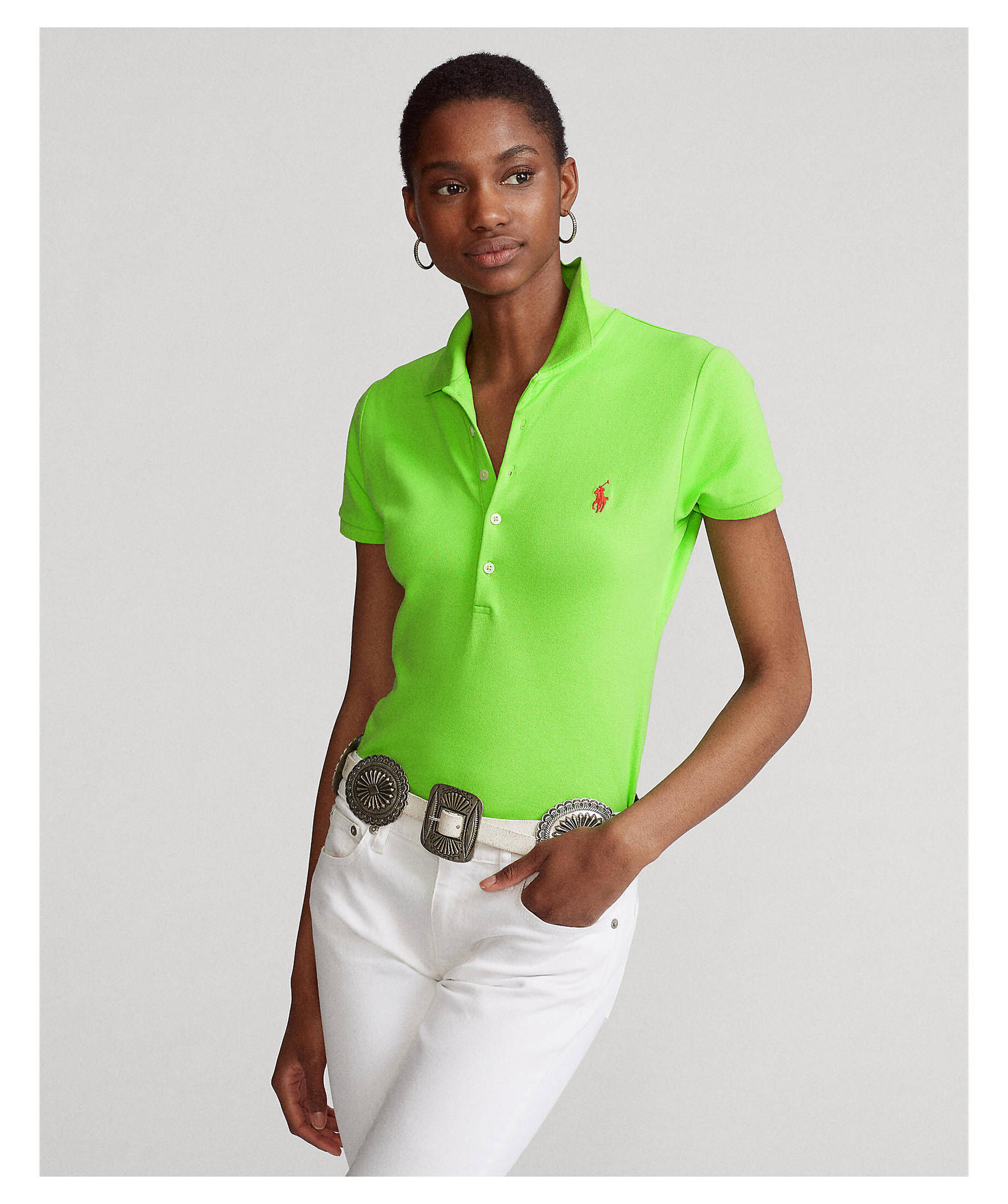 Maak leven Gehoorzaam haalbaar Polo Ralph Lauren Damen Poloshirt Slim Fit Kurzarm kaufen | engelhorn