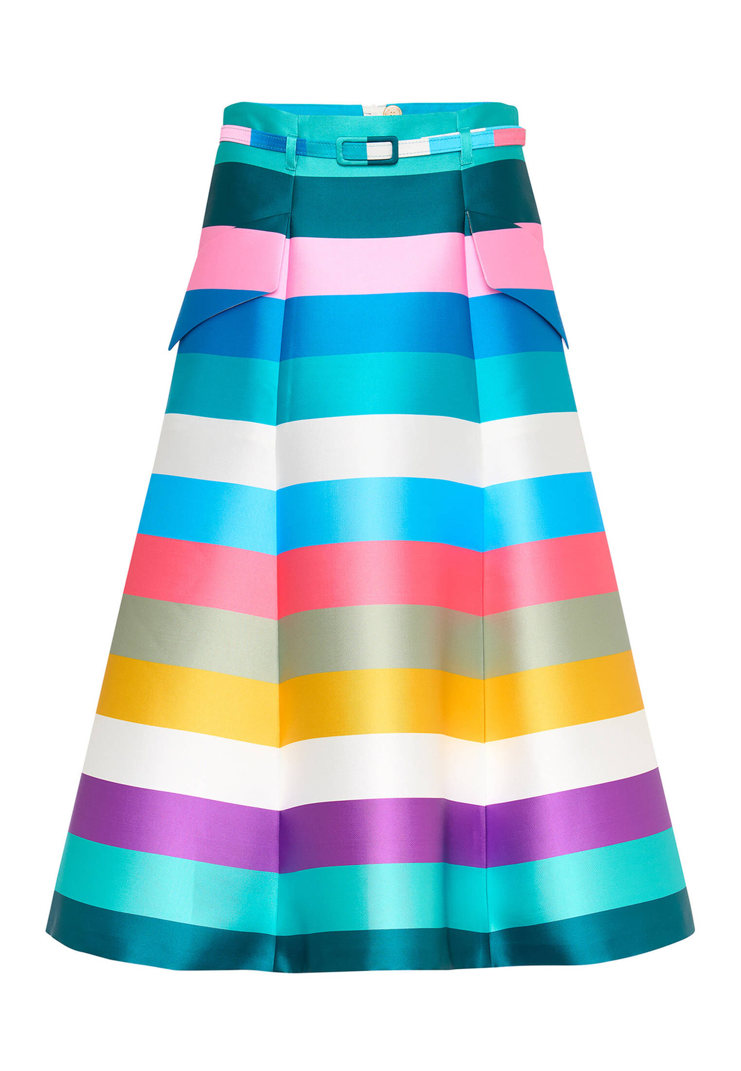 G-Star Damen Midi Pencil Rock – Wadenlanger Enger Rock Mit Vorderem Schlitz & Nieten-Taschen