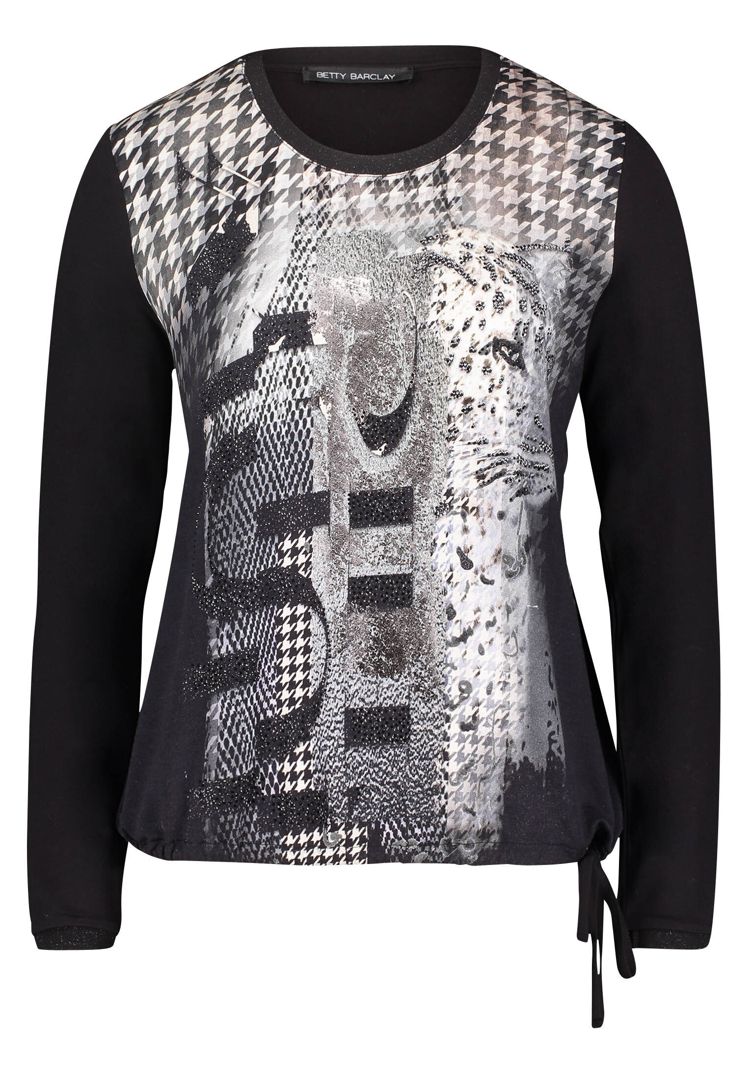 Damen Shirt Mit Tunnelzug Street One | V-Ausschnitt Mit Dropped Shoulders