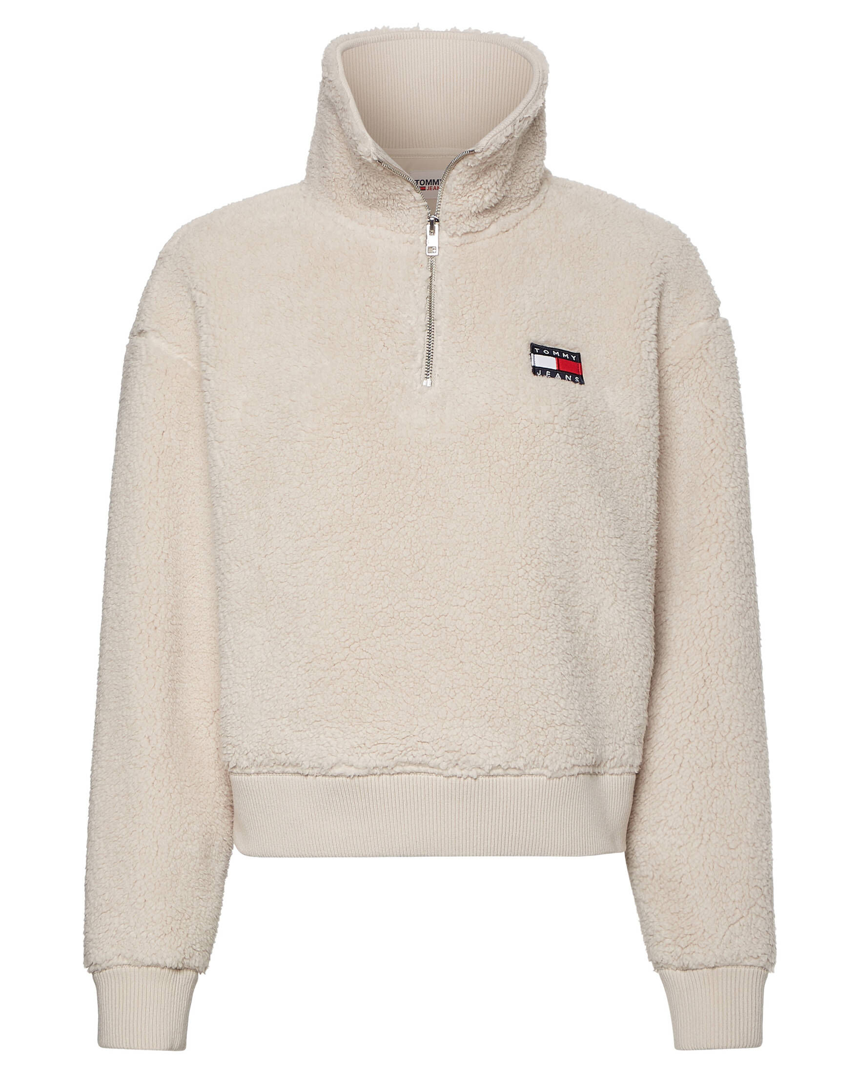 tommy badge quarter zip drawstring sweatshirt
