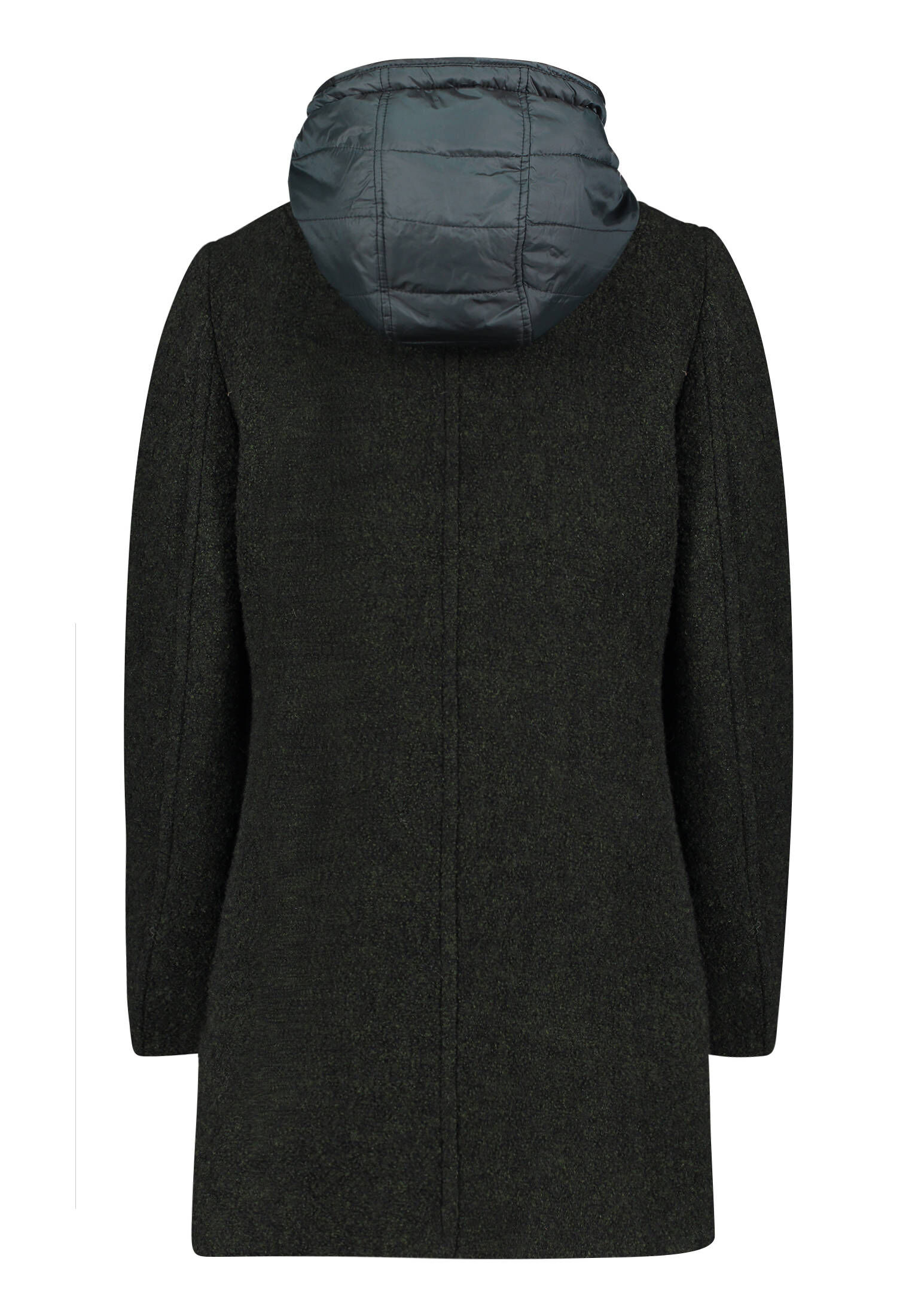 Gil Bret Damen Wolljacke Mit Kapuze – Bouclé-Wollmischung, Sportiv-modern, Reißverschlusstaschen