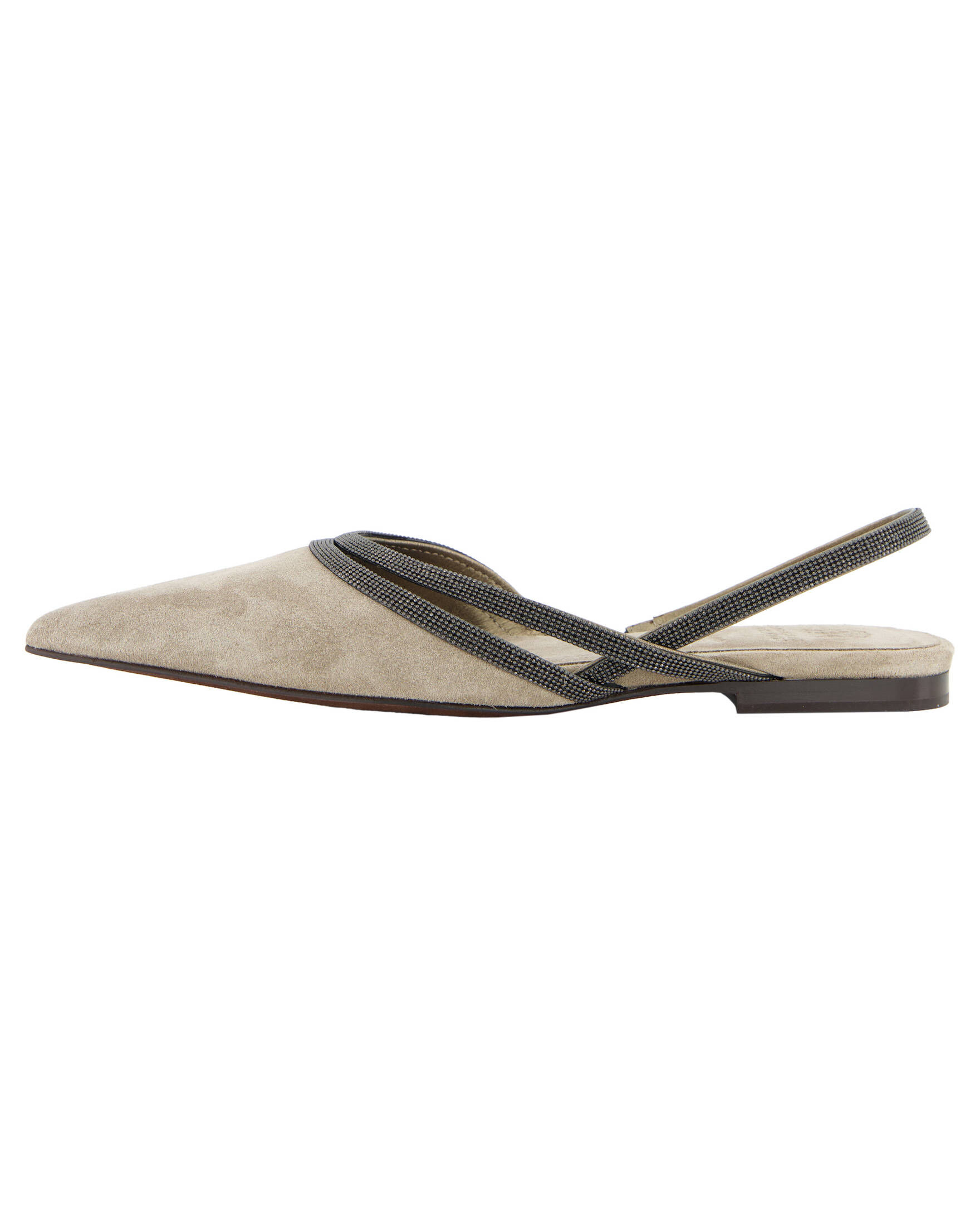 DREAM PAIRS Slingback ballerina's voor dames, spitse neus, gesp