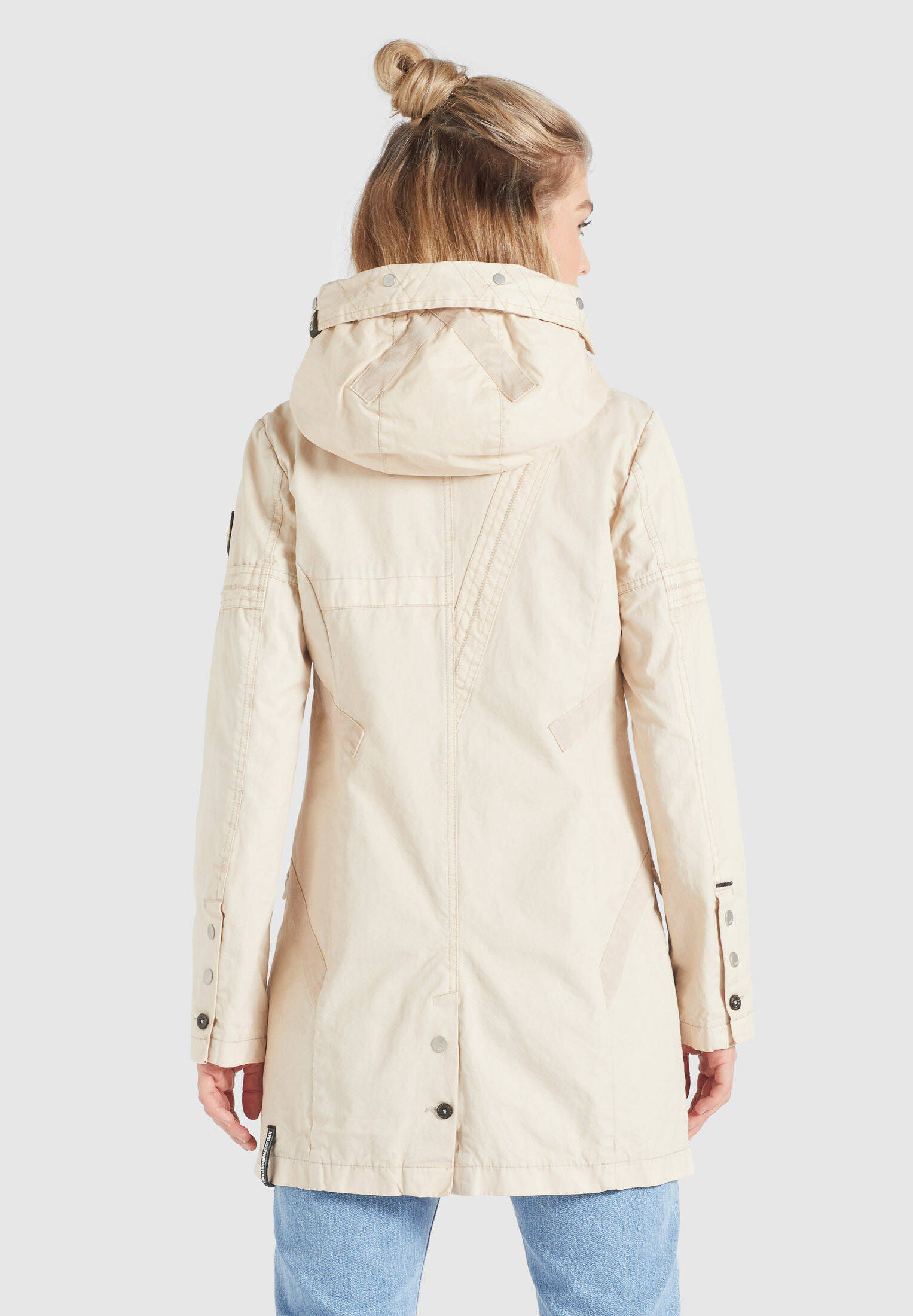 Spannende Parka Damen Beige Bilder