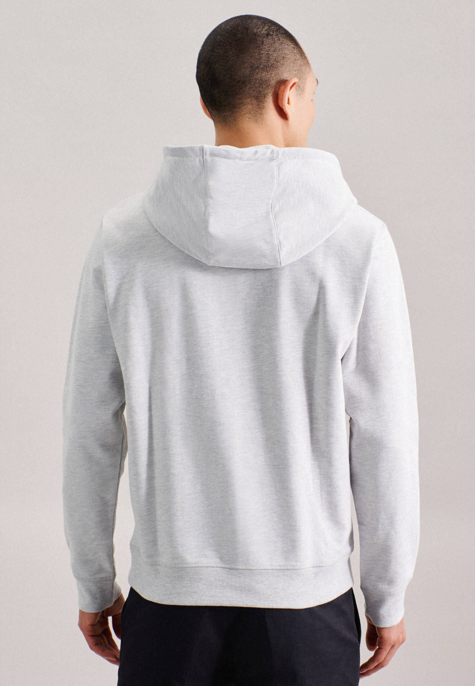 Seidensticker Sweater Regular Sweater Uni, Material: 100% Baumwolle - View #4