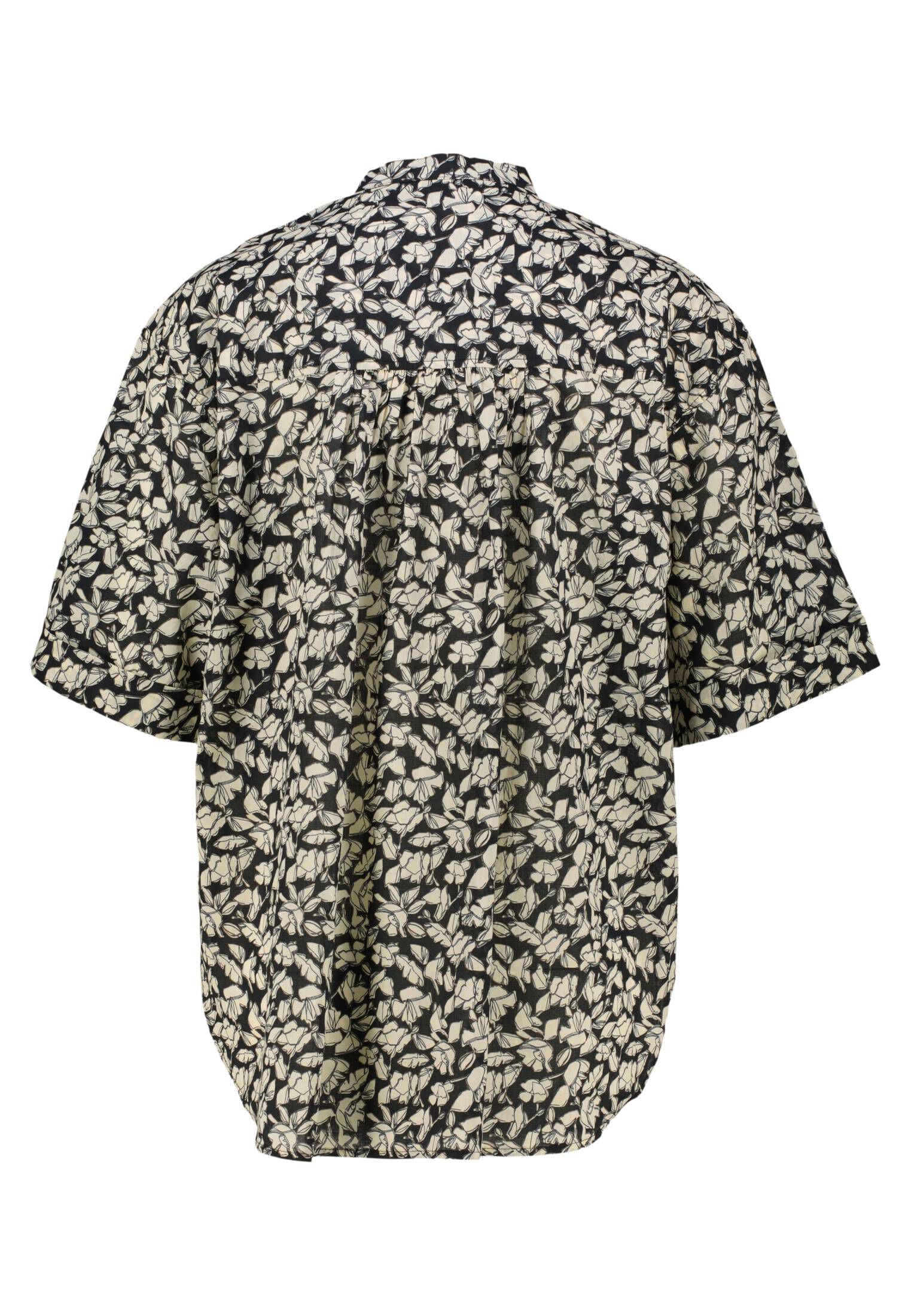 Cropped Bluse mit Allover-Print